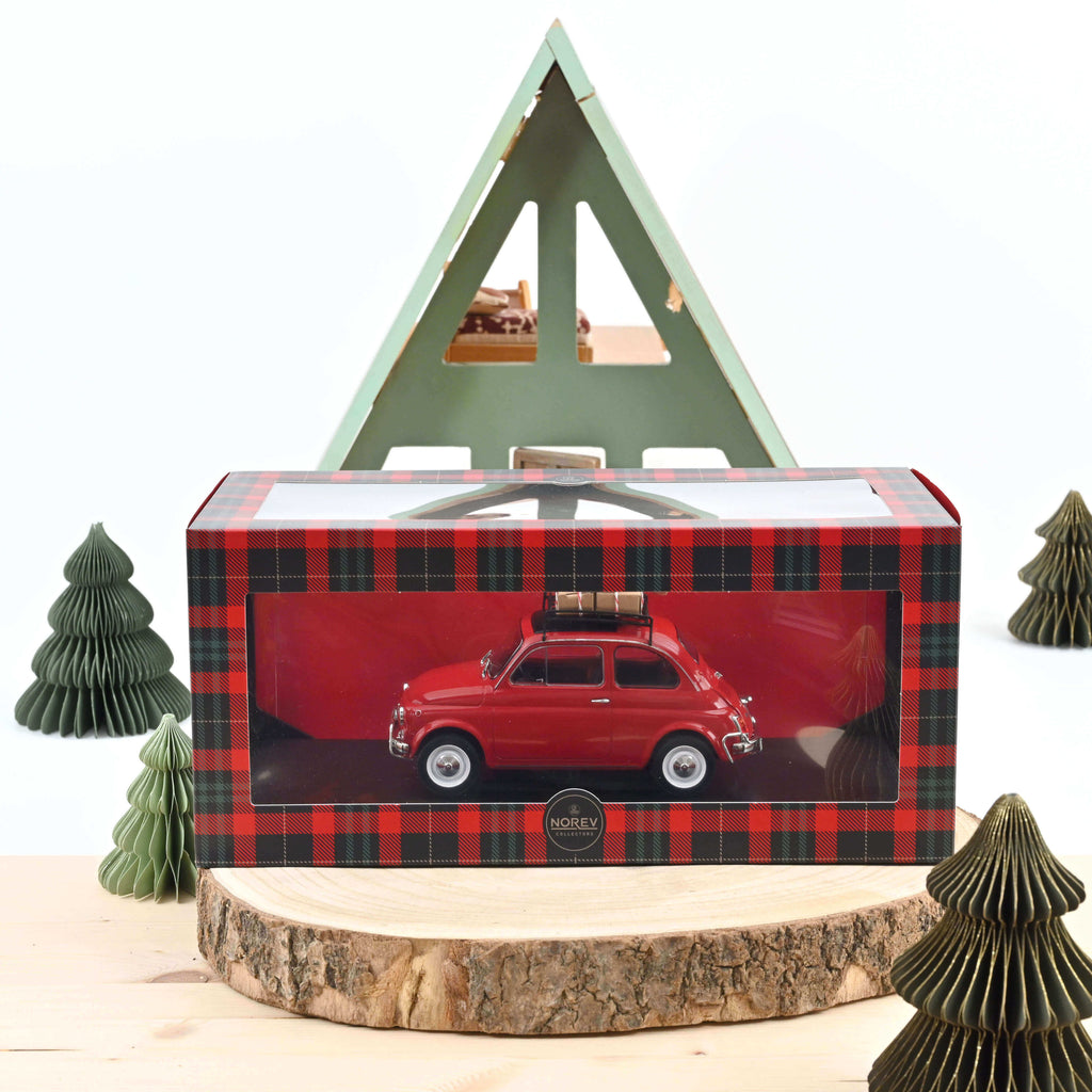 Fiat 500 L 1968 Red Christmas 1:18