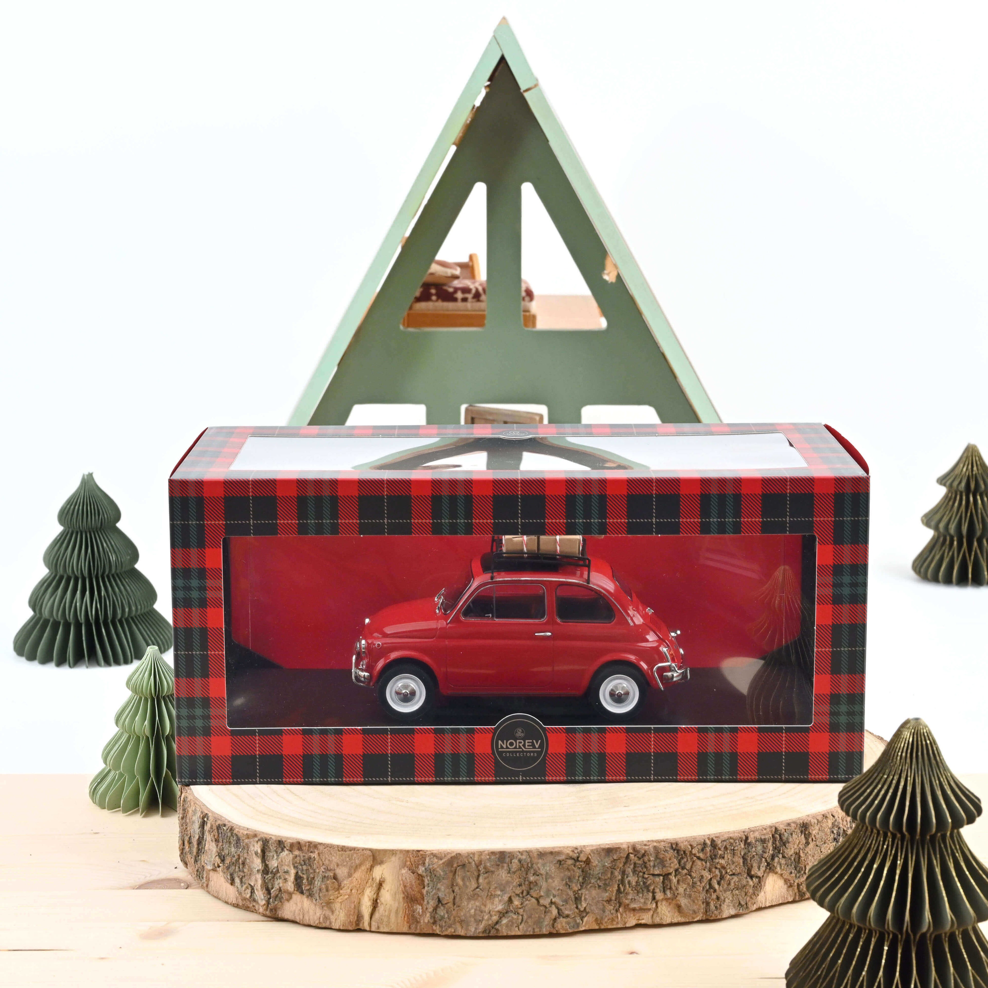 Fiat 500 L 1968 Red Christmas 1:18