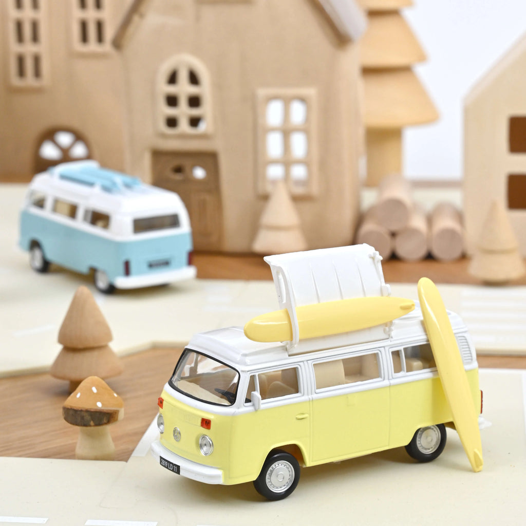 VW Combi T2b Camping-car 1973 Jaune Pastel Jet-car 1:43