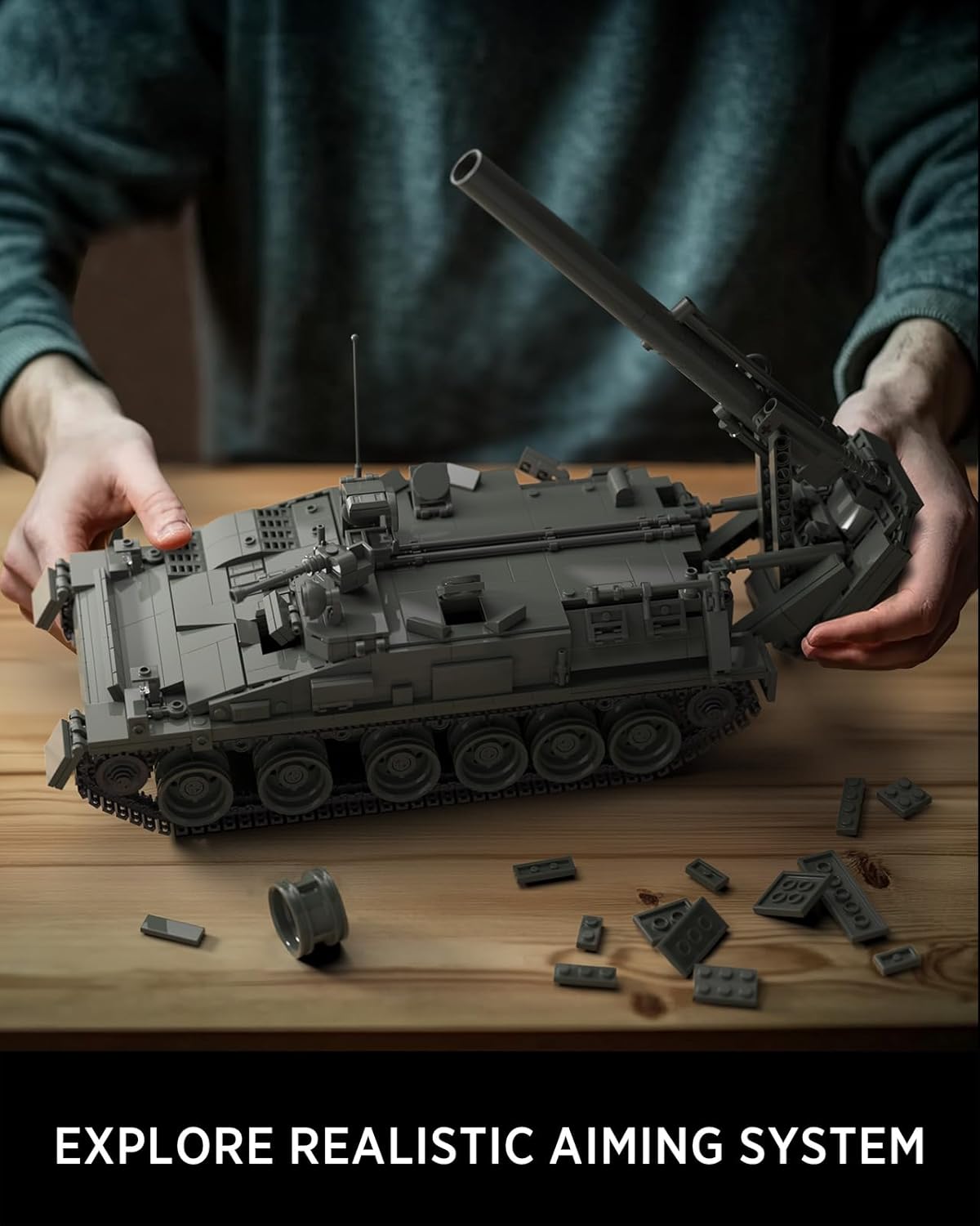 Nifeliz 2S4 Military Tank (1438PCS, NF10291)