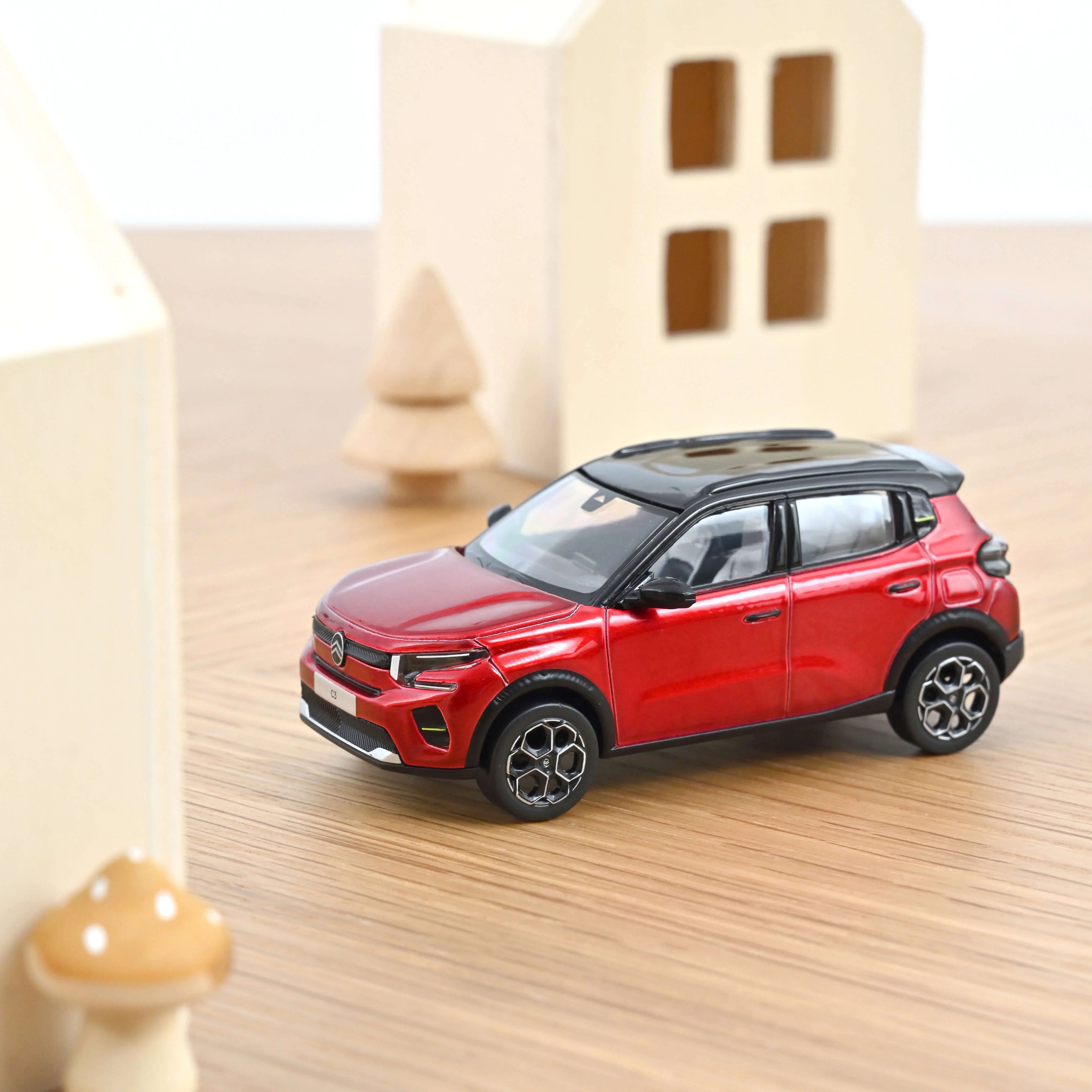 Citroën C3 2024 Elixir-Rot & schwarzes Dach 1:43