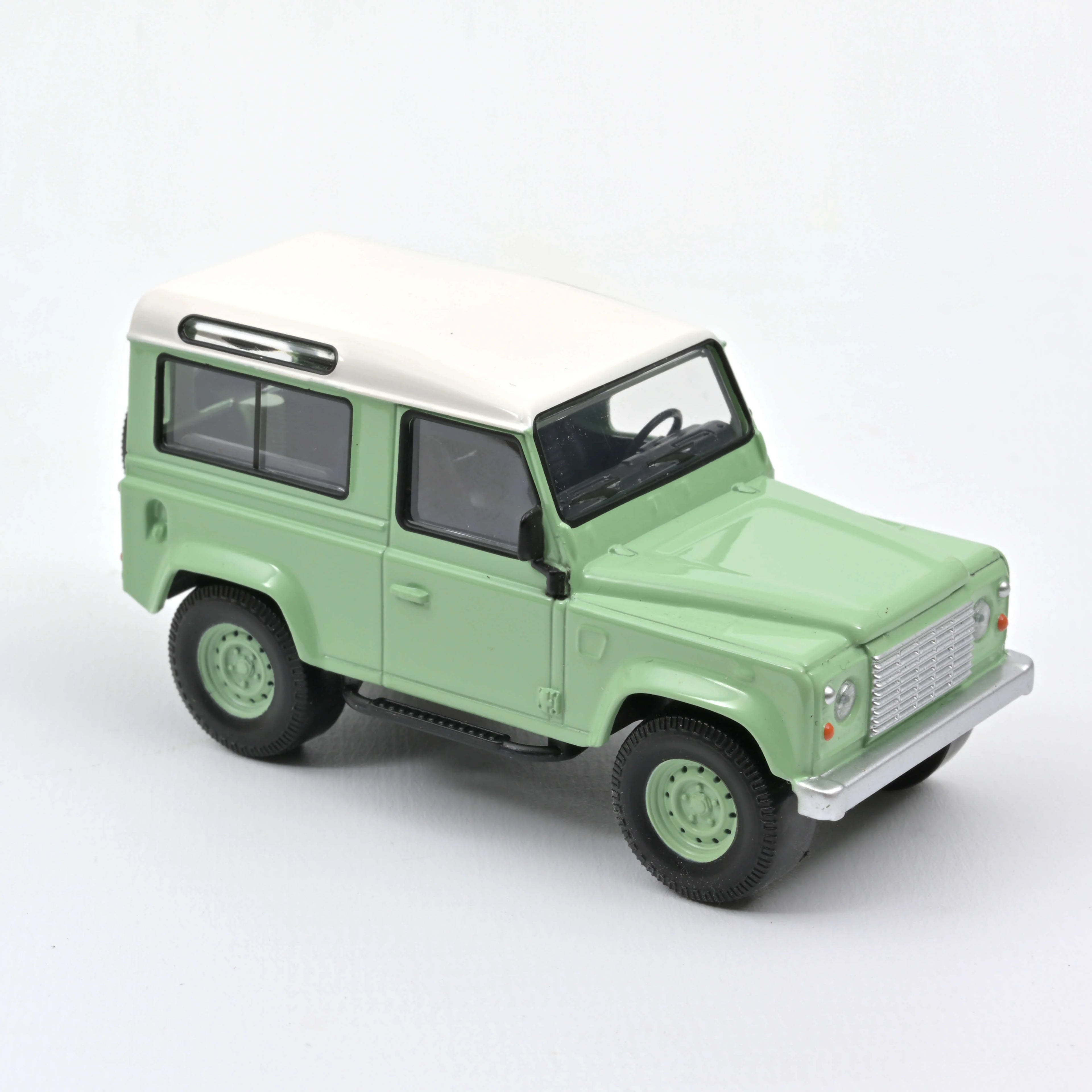 Land Rover Defender 1995 Vert et Blanc Voiture à réaction 1:43