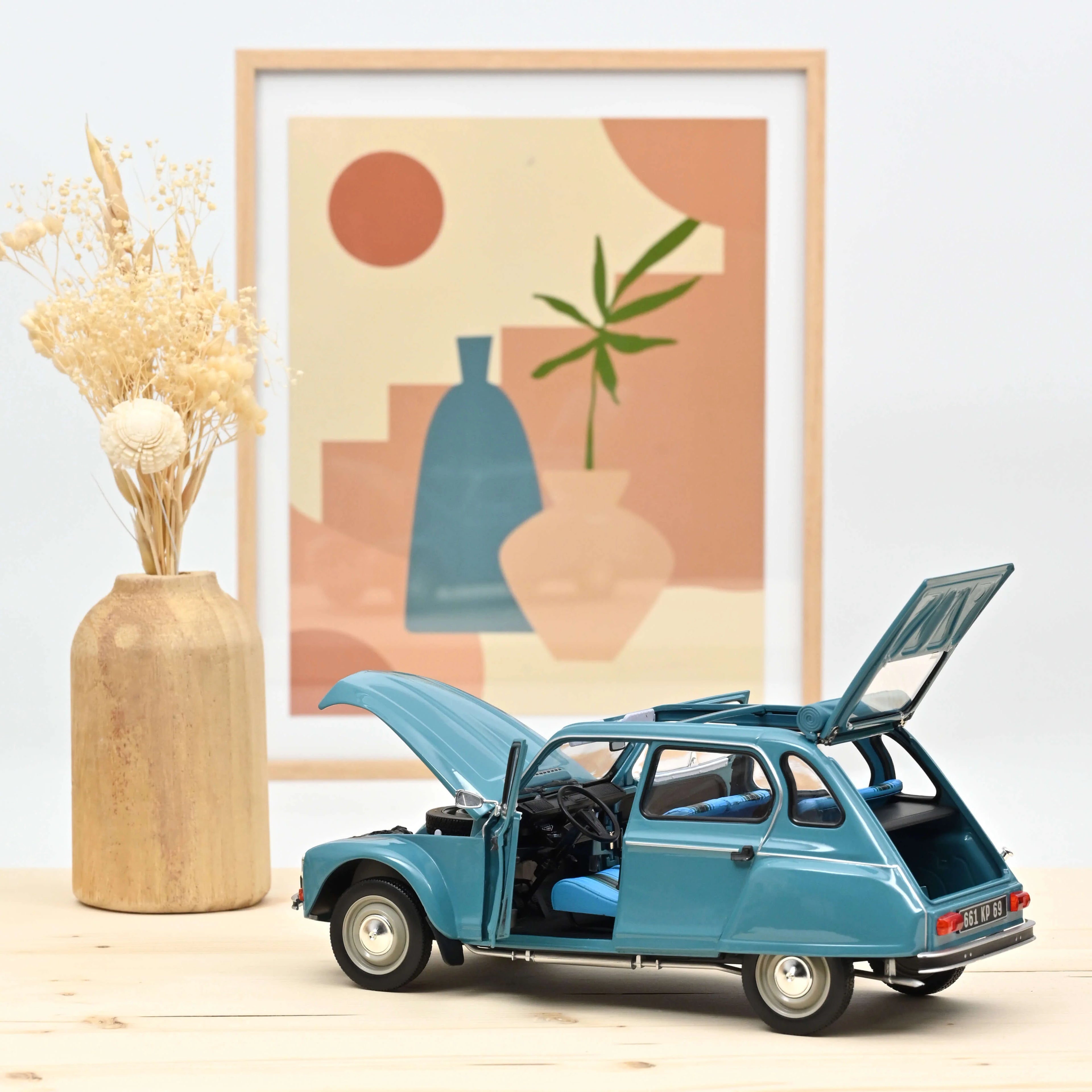 Citroën Dyane 1983 Lagune Blau 1:18 - 200 Stk.