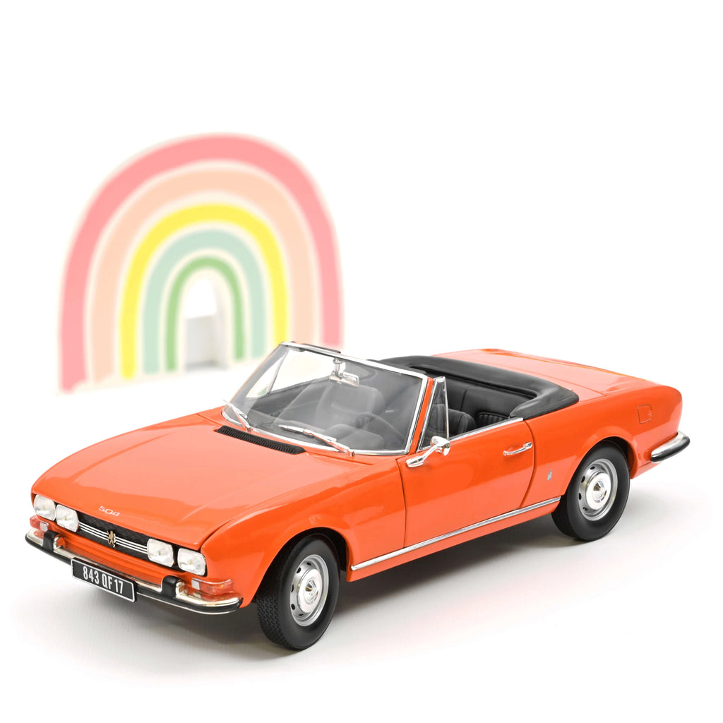 Peugeot 504 Cabriolet 1970 Capucine Orange 1:18