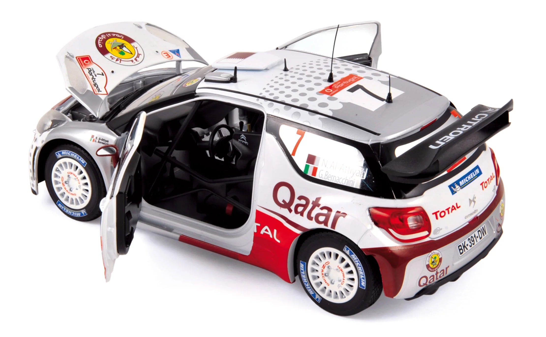 Citroën DS3 WRC 2012 Rally Portugal 7 Al-Attiyah/Bernacchini 1:18
