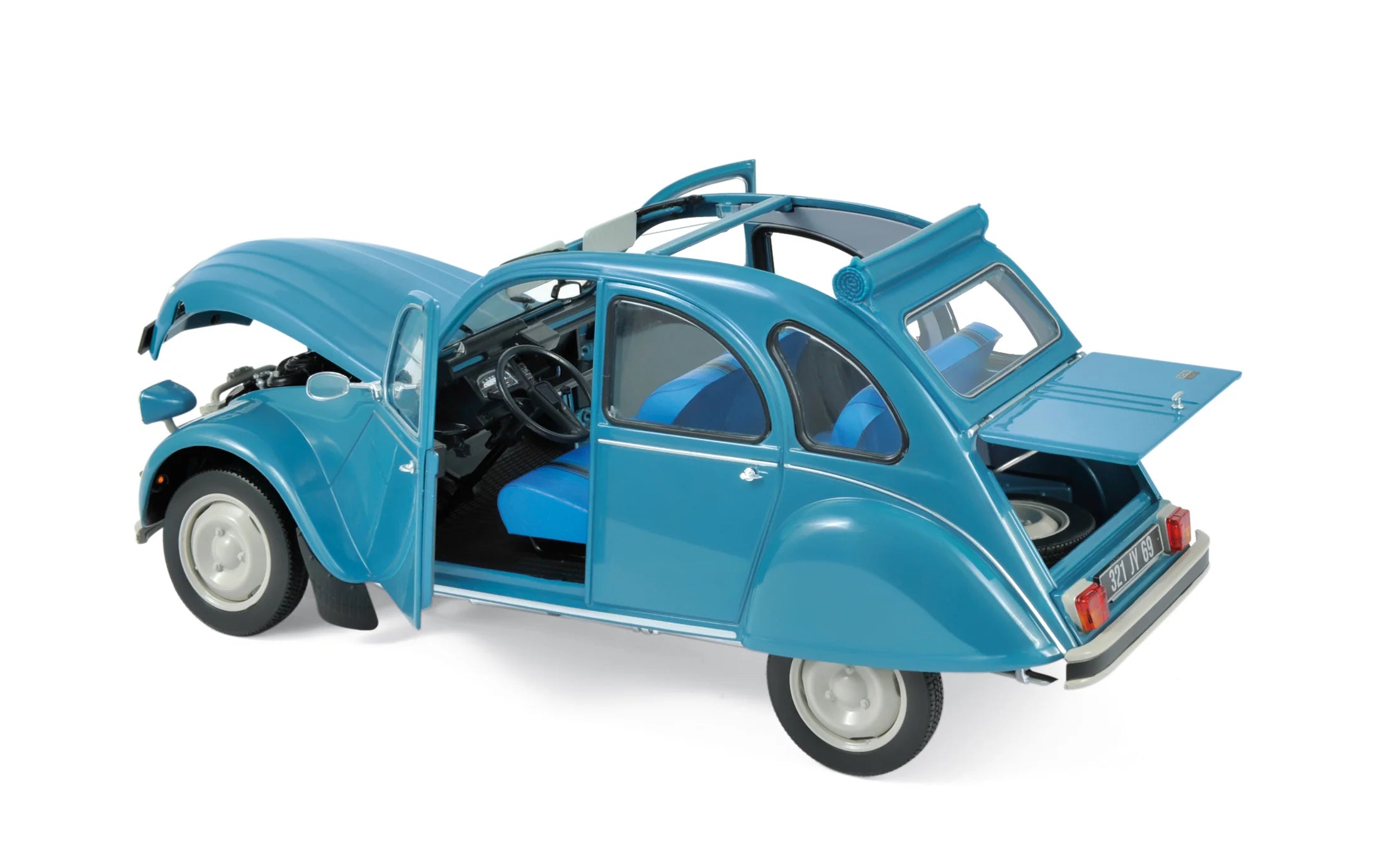 Citroën 2CV 6 Club 1982 Lagune Blue 1:18