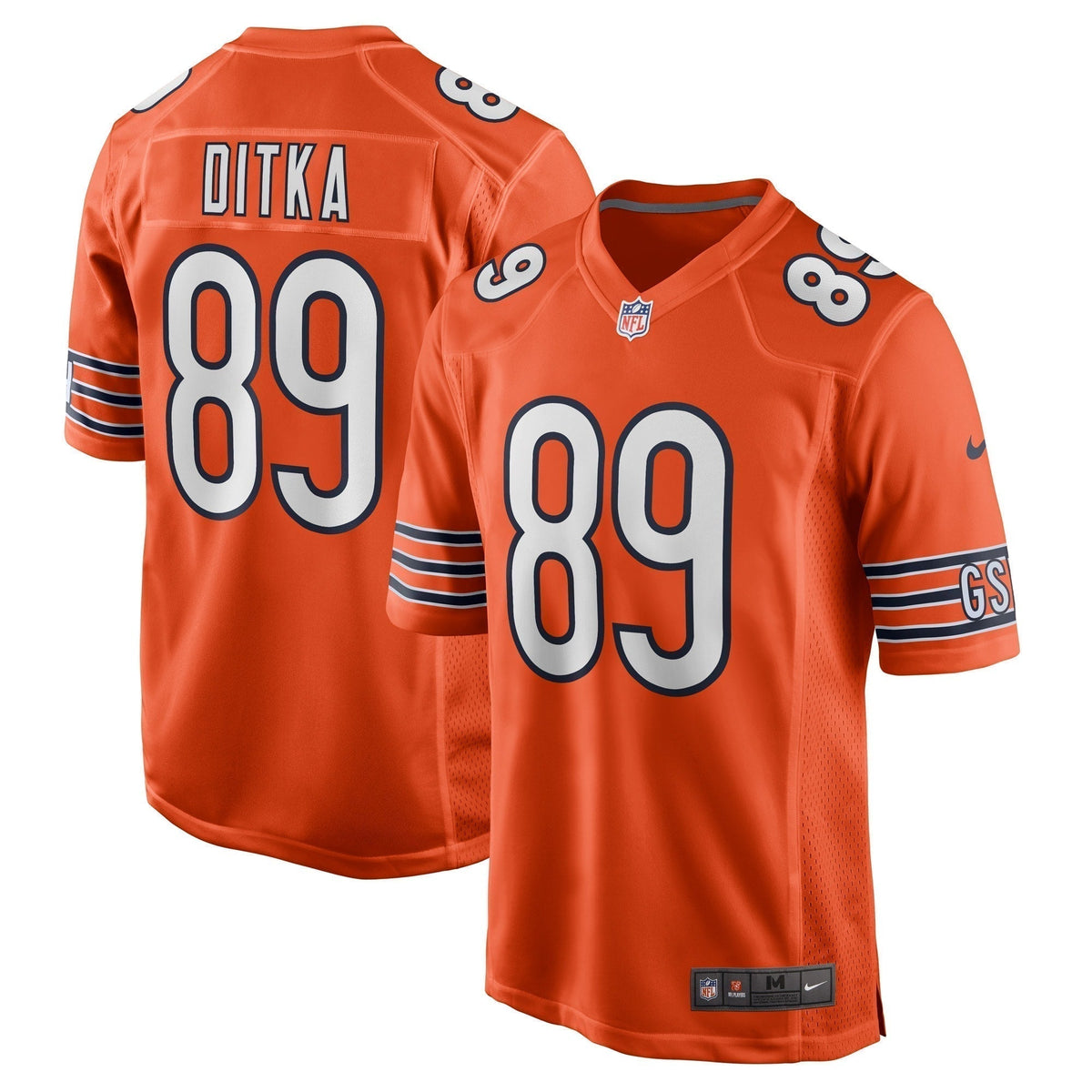 Mike Ditka Chicago Bears Nike Retired   Jersey - Orange