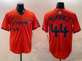 Men's Houston Astros Yordan Alvarez #44 Orange 2025 City Connect Limited Player Jersey