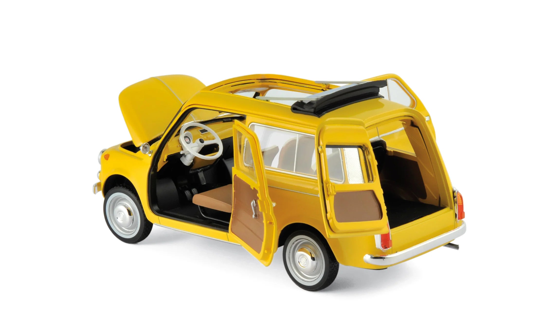 Fiat 500 Giardiniera 1968 Positano Yellow 1:18