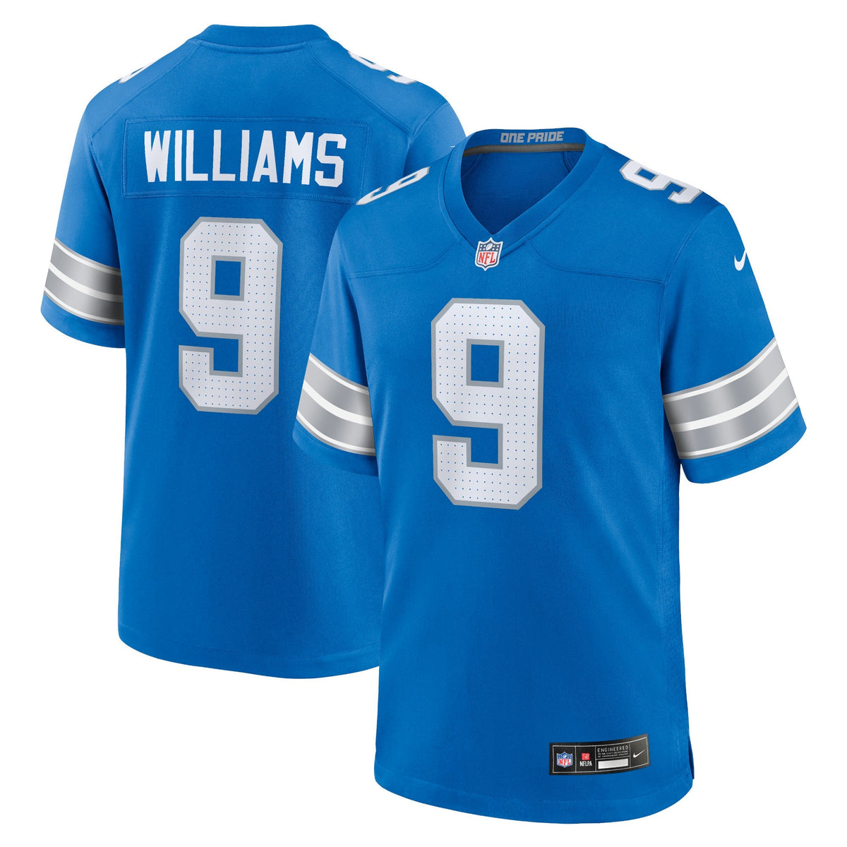 Jameson Williams Detroit Lions Nike Game Jersey - Blue