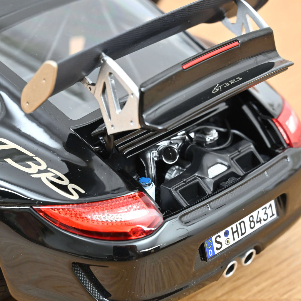 Porsche 911 GT3 RS 2009 Noir et or blanc métallisé 1:18