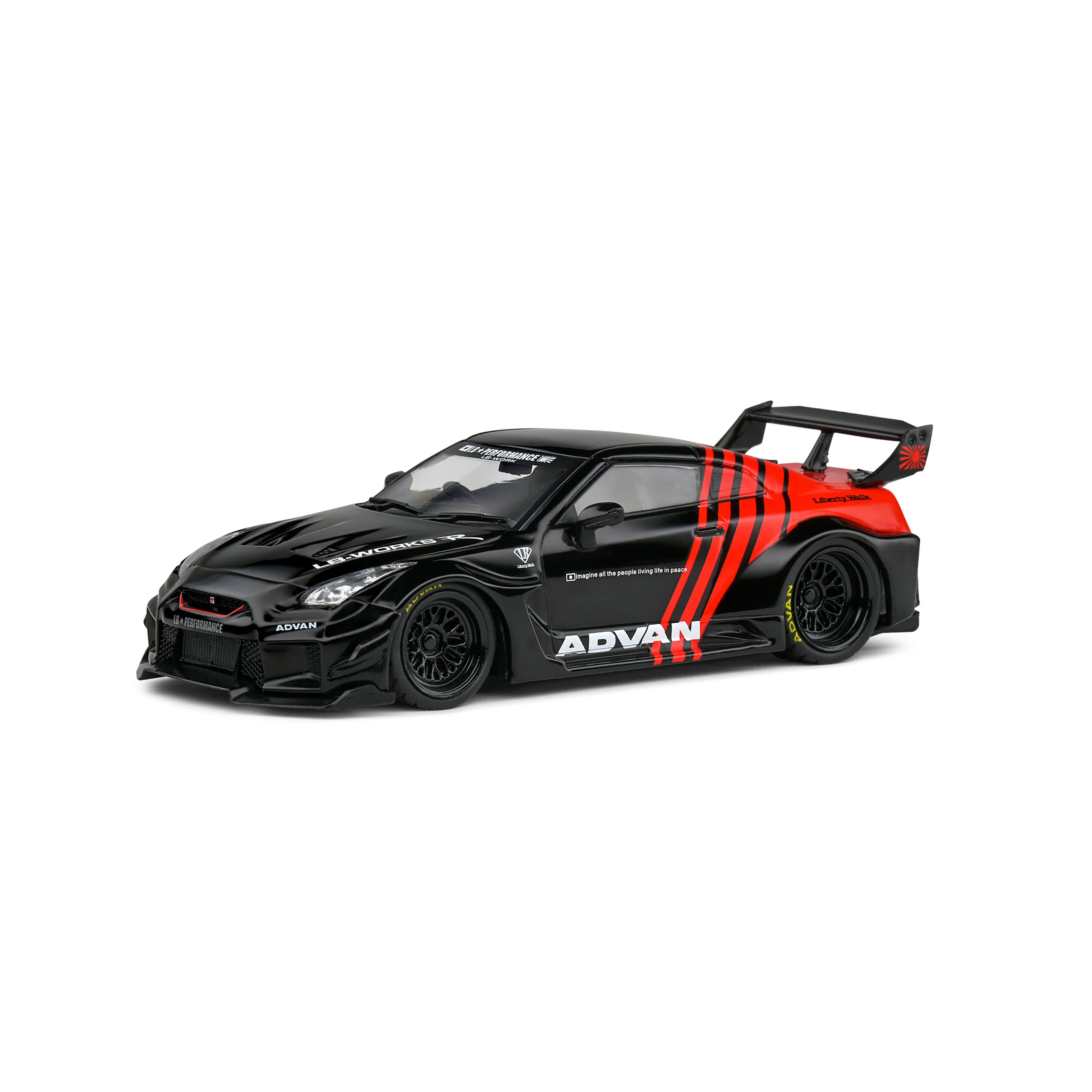 Nissan GTR (R35) LBWK Red 2020 1:43