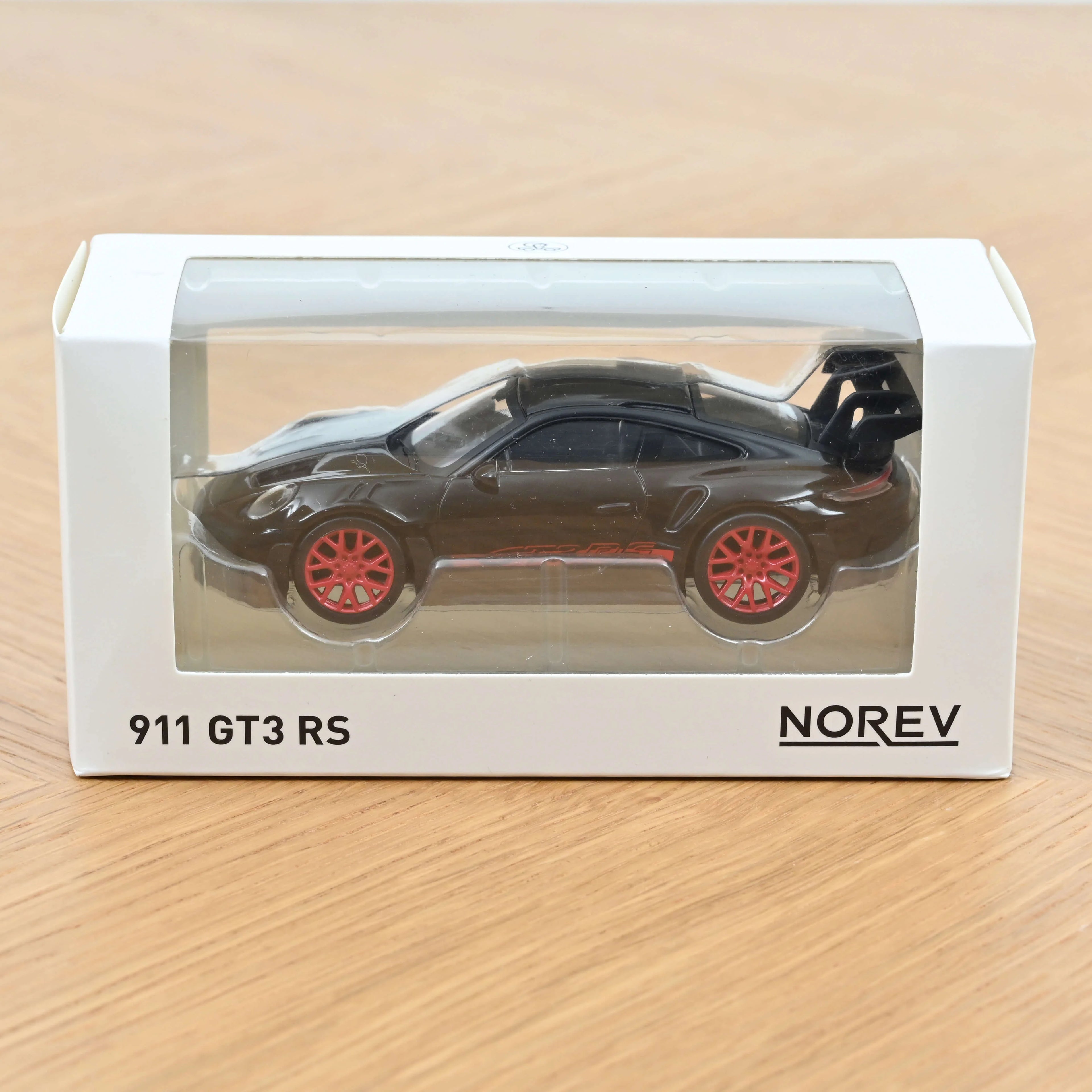 Porsche 911 GT3 RS 2022 Black & Red stickers Jet-car 1:43