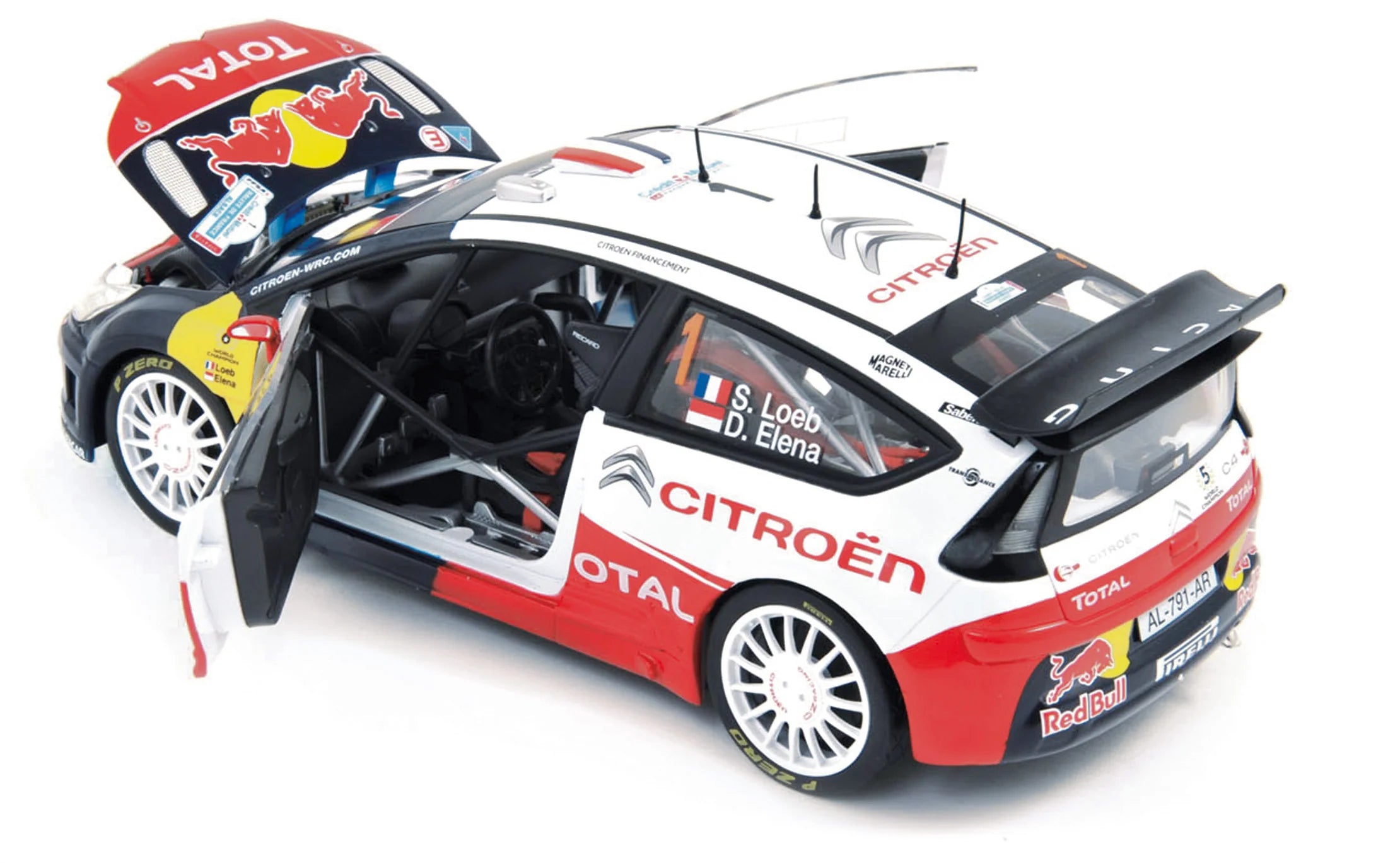 Citroën C4 WRC 2010 Rally France Alsace 1 Loeb/Elena Winner 1:18