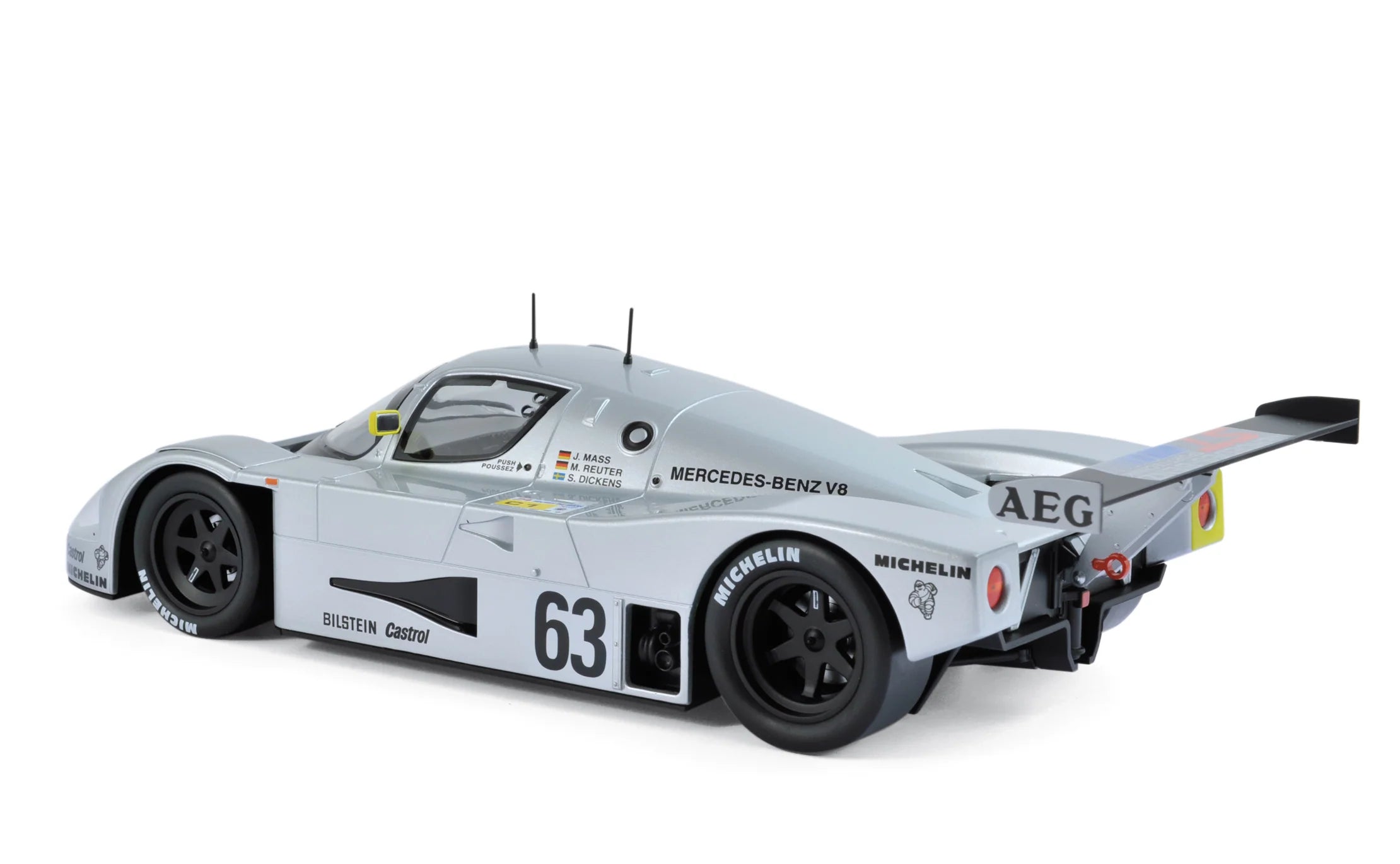 Sauber-Mercedes C9 1989 24H Le Mans 63 Maas/Reuter/Dickens 1:18
