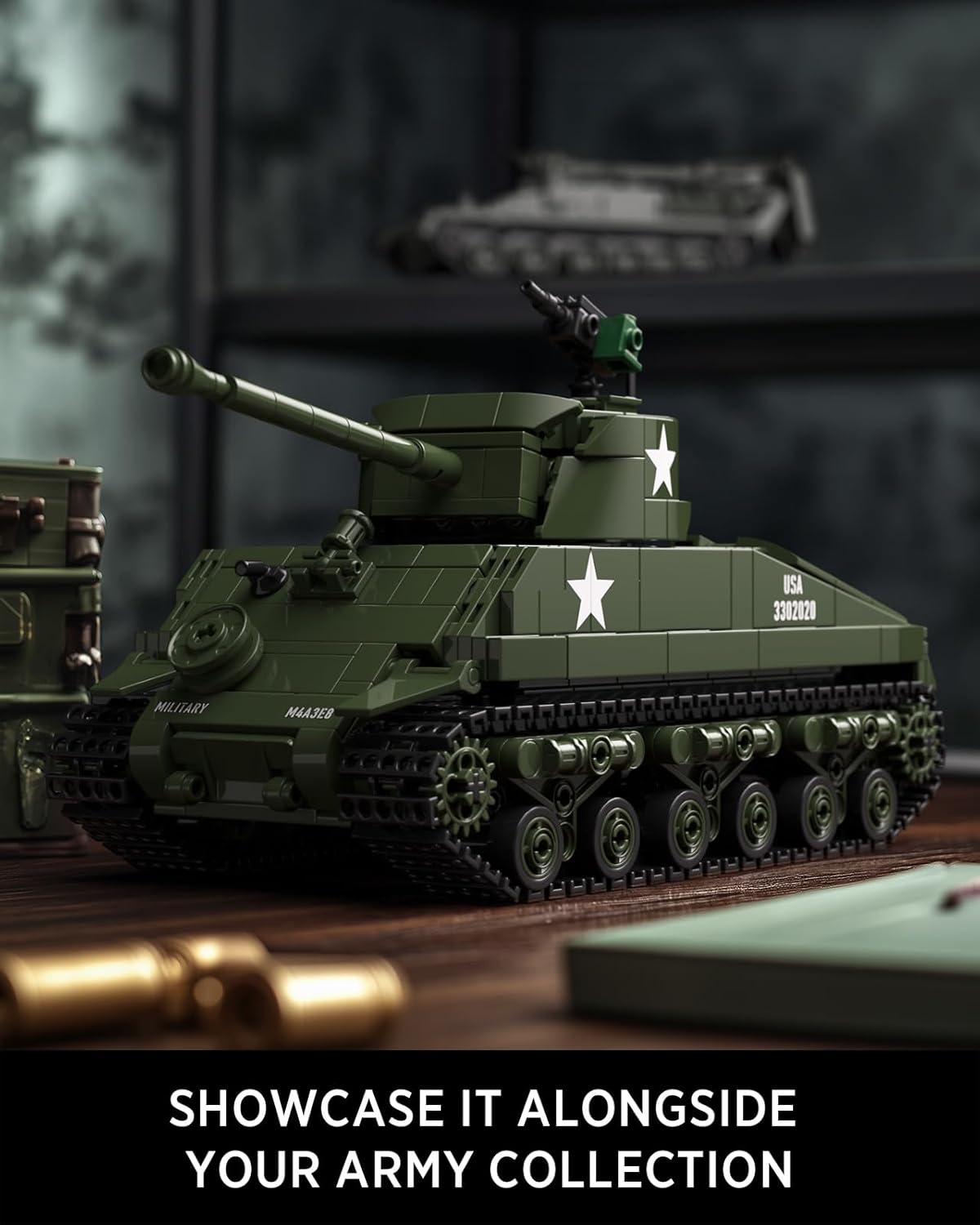 Nifeliz Sherman Military Tank (860 PCS, NF10313)