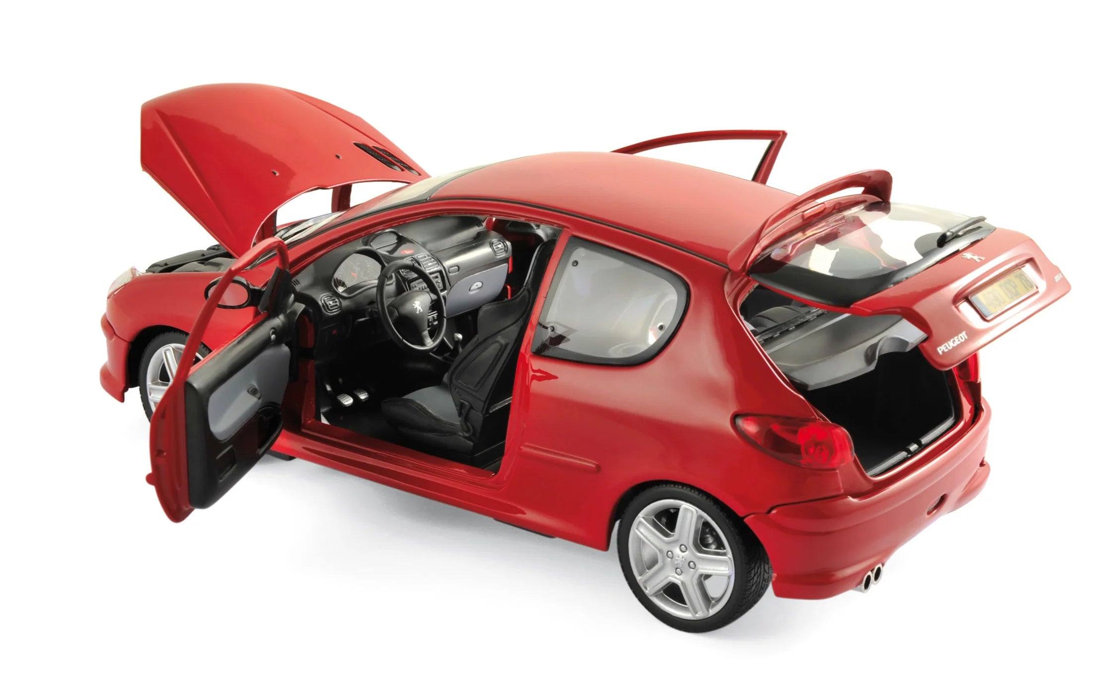 Peugeot 206 RC 2003 Aden Rot 1:18