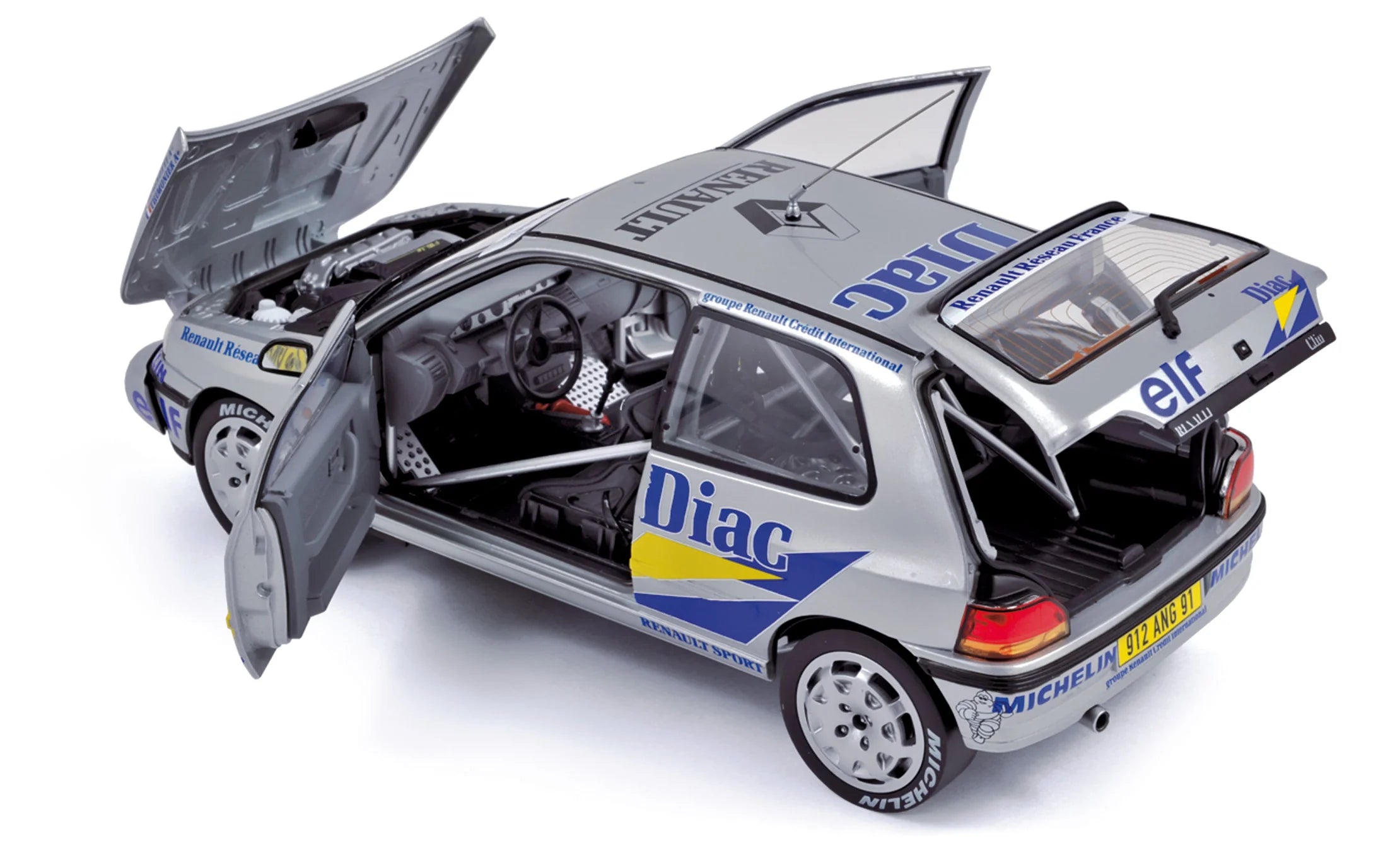 Renault Clio 16S 1991 Rally Grasse Alpin 3 Ragnotti/Thimonier 1:18