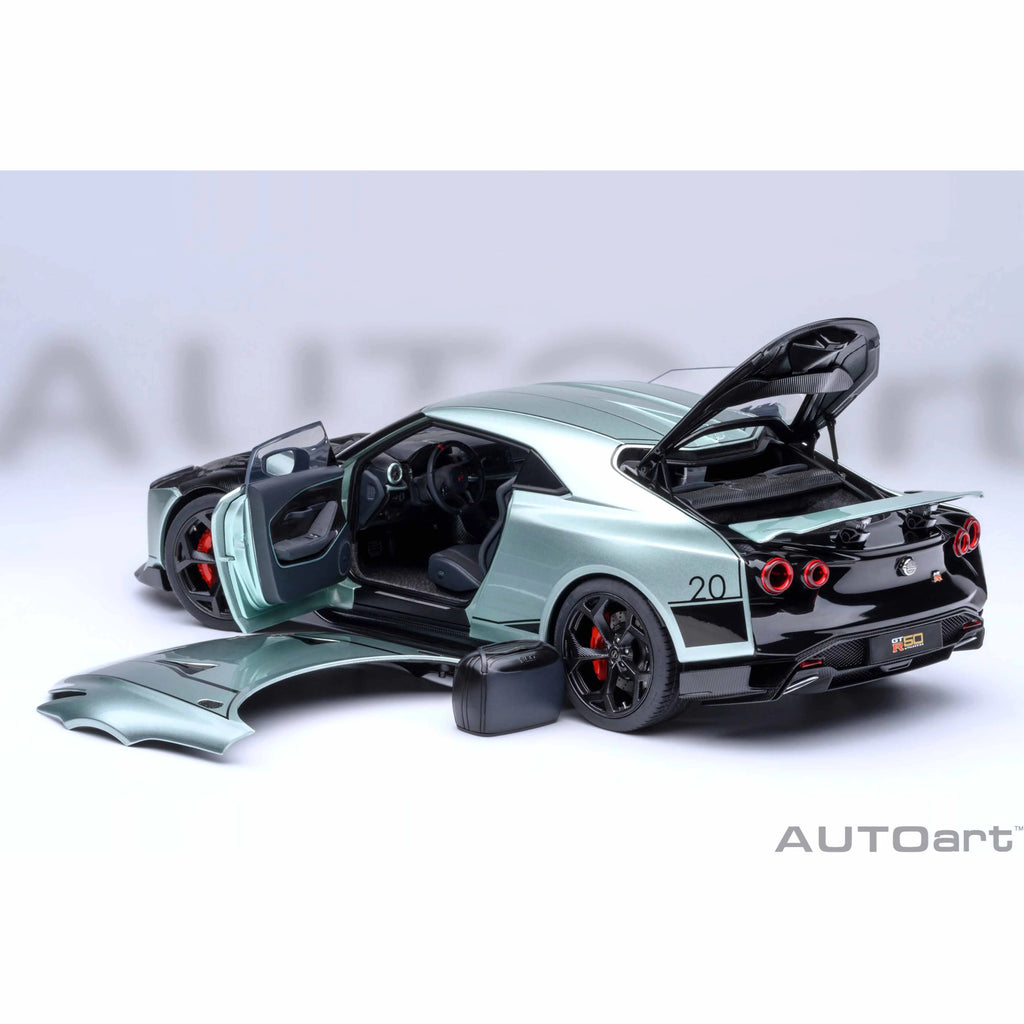 Nissan GT-R50 by Italdesign Metallic Green and Black 1/18