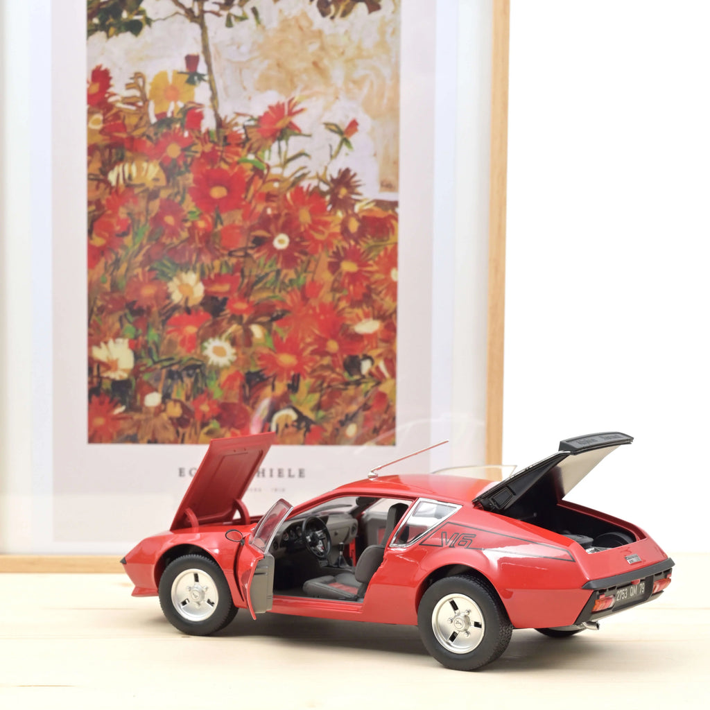 Alpine A310 V6 1979 Red with V6 deco 1:18 - 200pcs