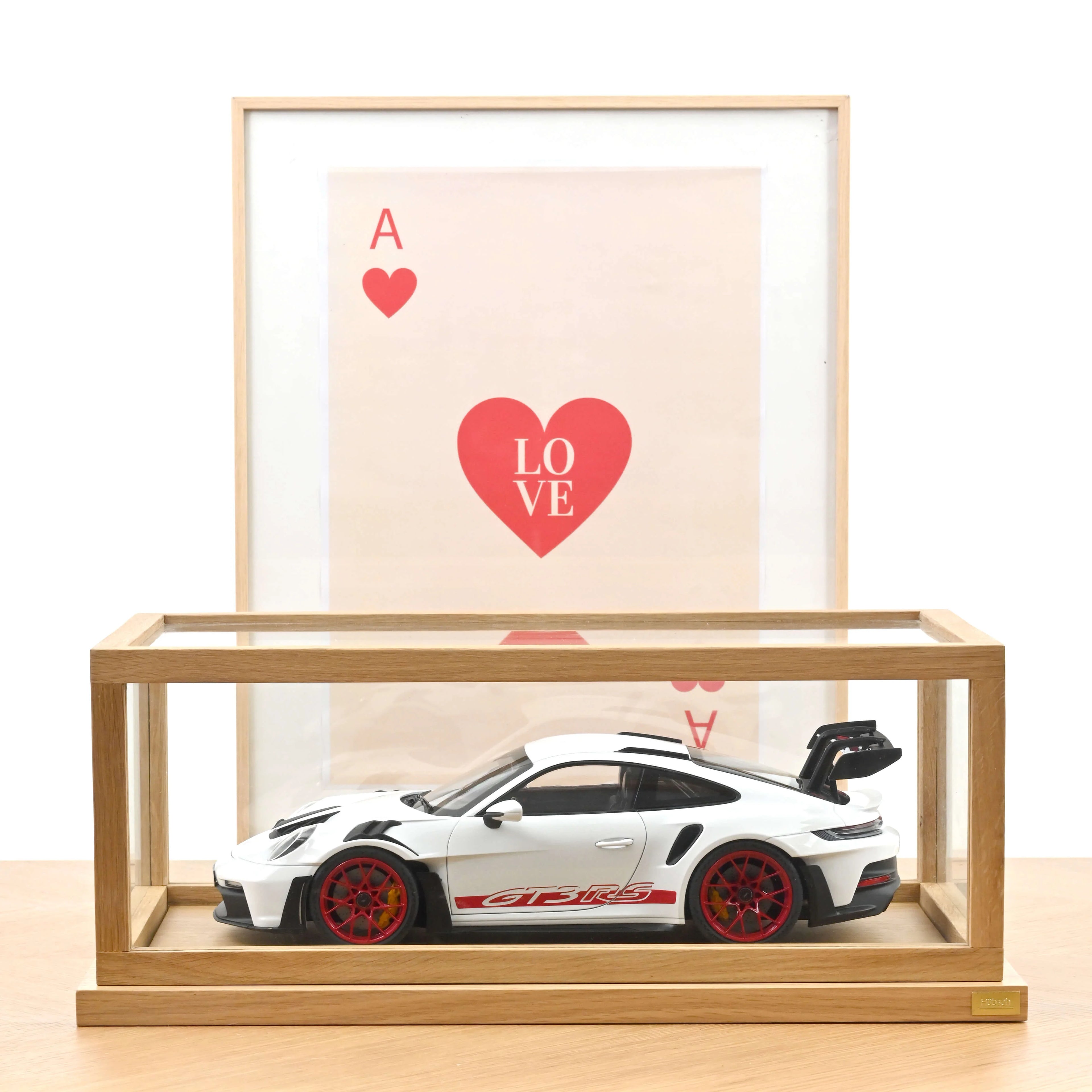Porsche 911 GT3 RS 2022 White&Pyro red 1:12