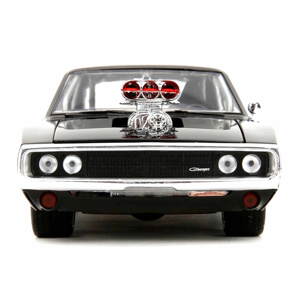 Dodge Charger mit Dom-Figur Schwarz Fast&Furious 1970 1:24