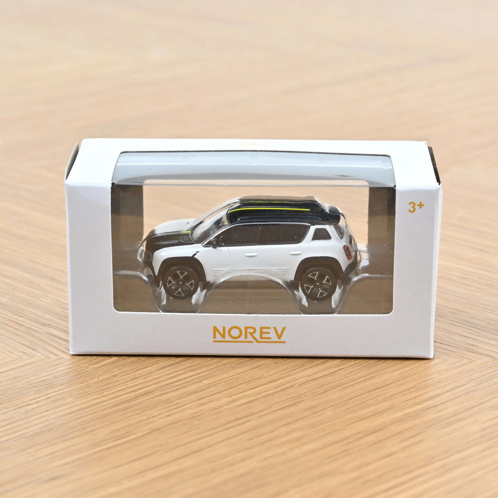 Renault 4 E-Tech Electric 2025 Glacier White and Black 1:64