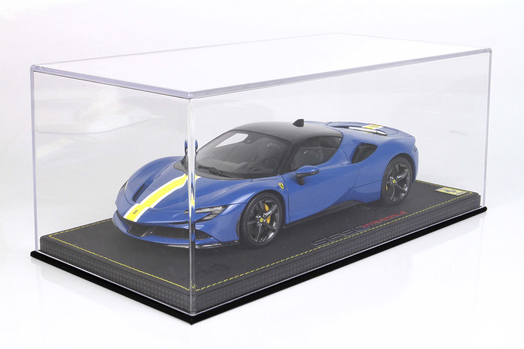 BBR Clearance Ferrari SF90 Stradale Azzurro Dino Blue - Limited 99 pcs with Display Case