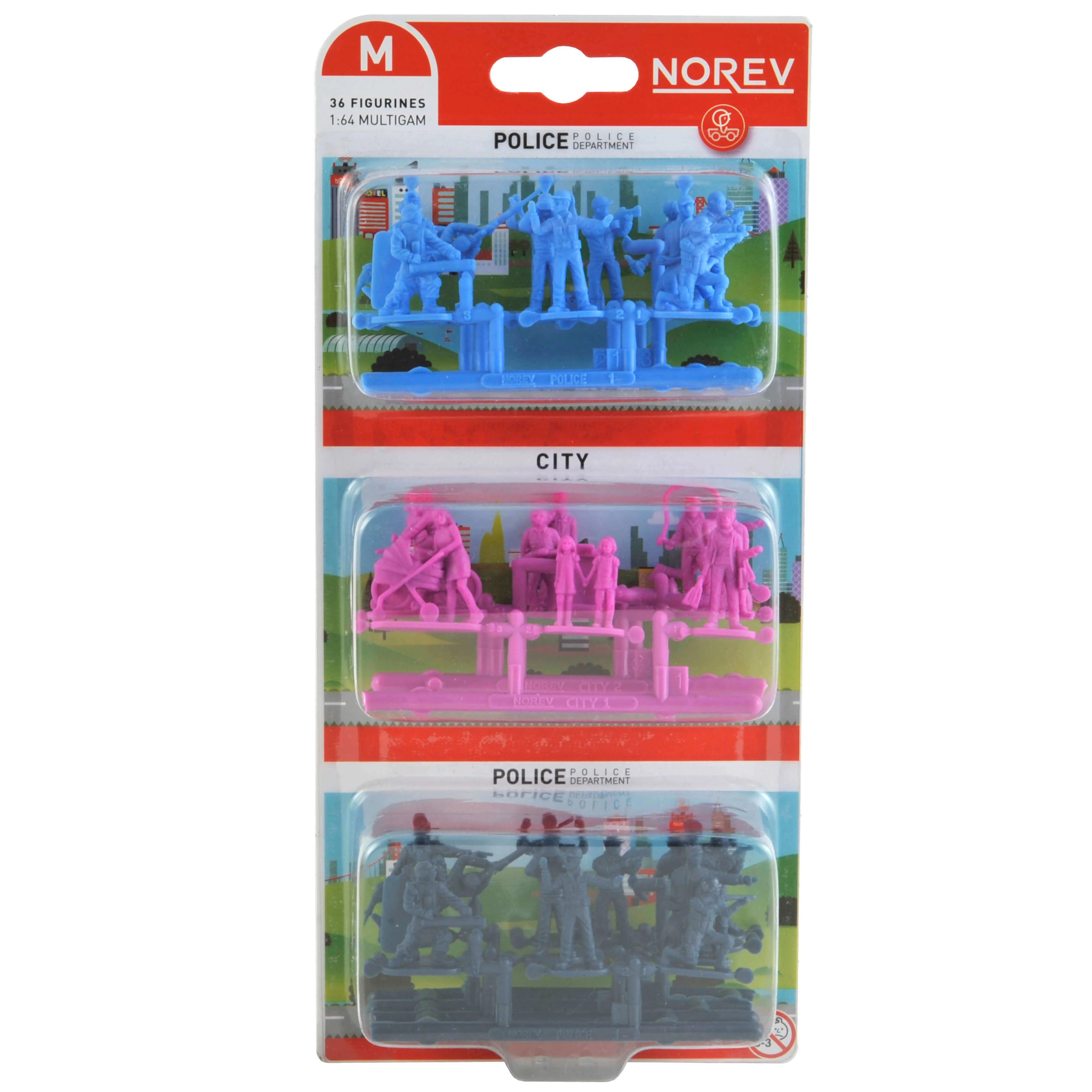 Police and City Figures 1:64 (36pcs)
