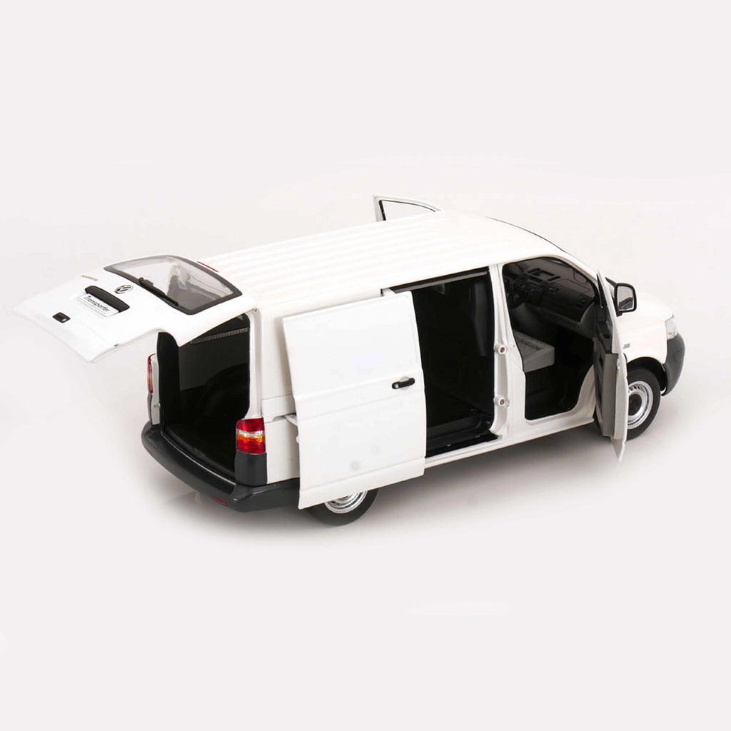 VW Transporter 2003 Blanc gris 1/18