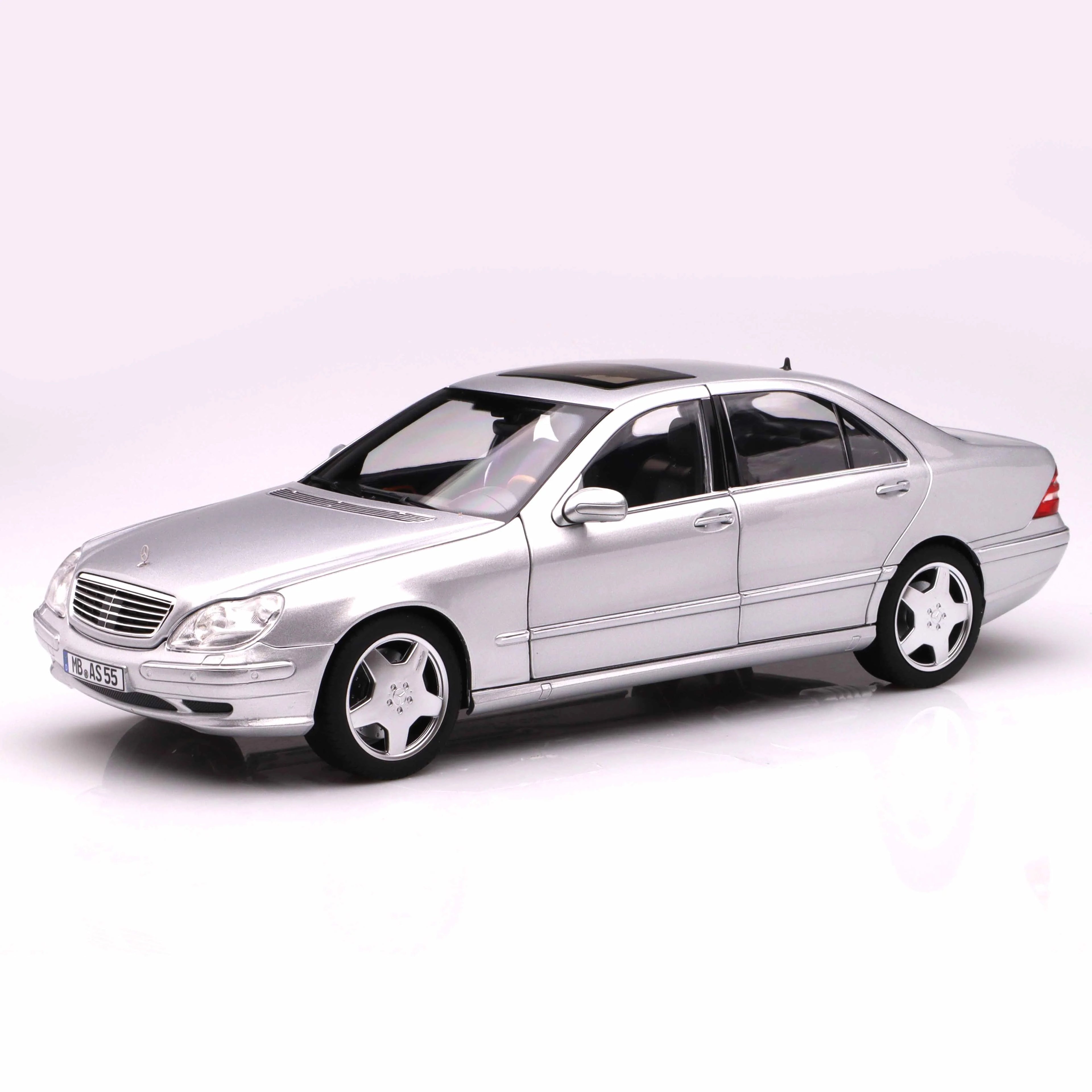 Mercedes-Benz S55 AMG 2000 Silver 1:18