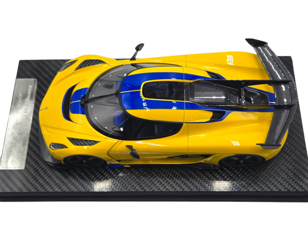 FrontiArt Koenigsegg Jesko Swedish Flag Yellow - Limited 500 pcs