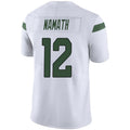 #12 Joe Namath Playre NY.Jets White Game Football Jerseys