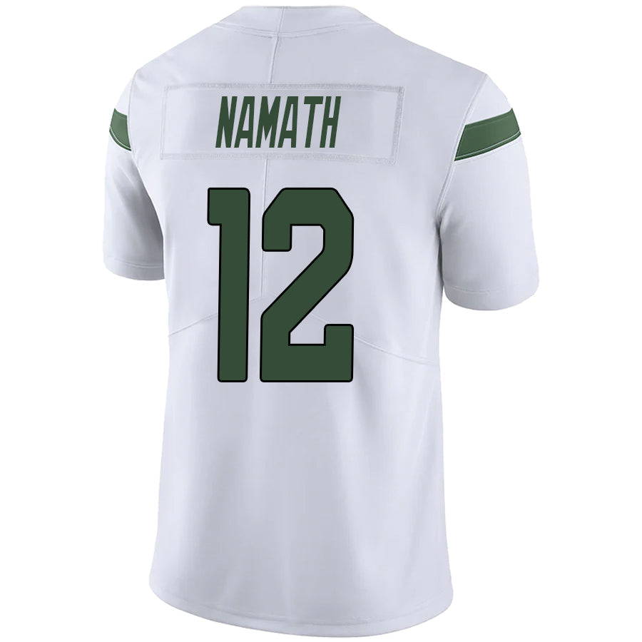#12 Joe Namath Playre NY.Jets White Game Football Jerseys