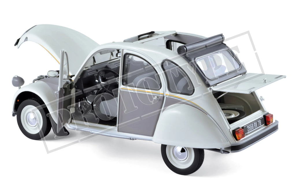 Citroën 2CV Dolly 1985 Meije-Weiß & Cormoran-Grau 1:18