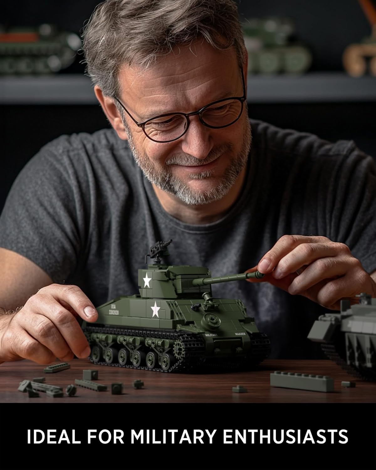 Nifeliz Sherman Military Tank (860 PCS, NF10313)