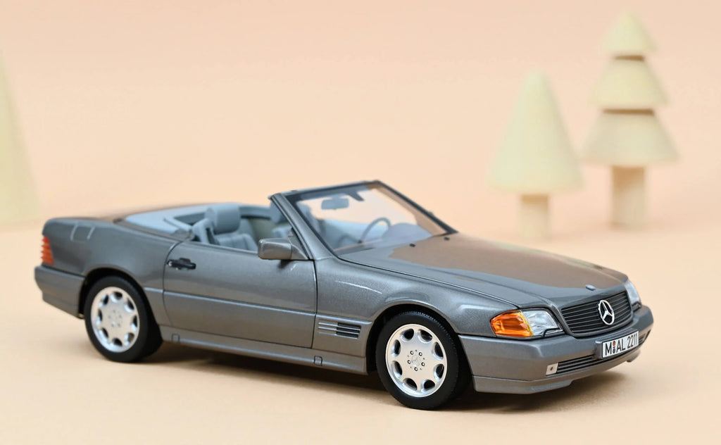 Mercedes-Benz 500 SL 1989 Grau Metallic 1:18