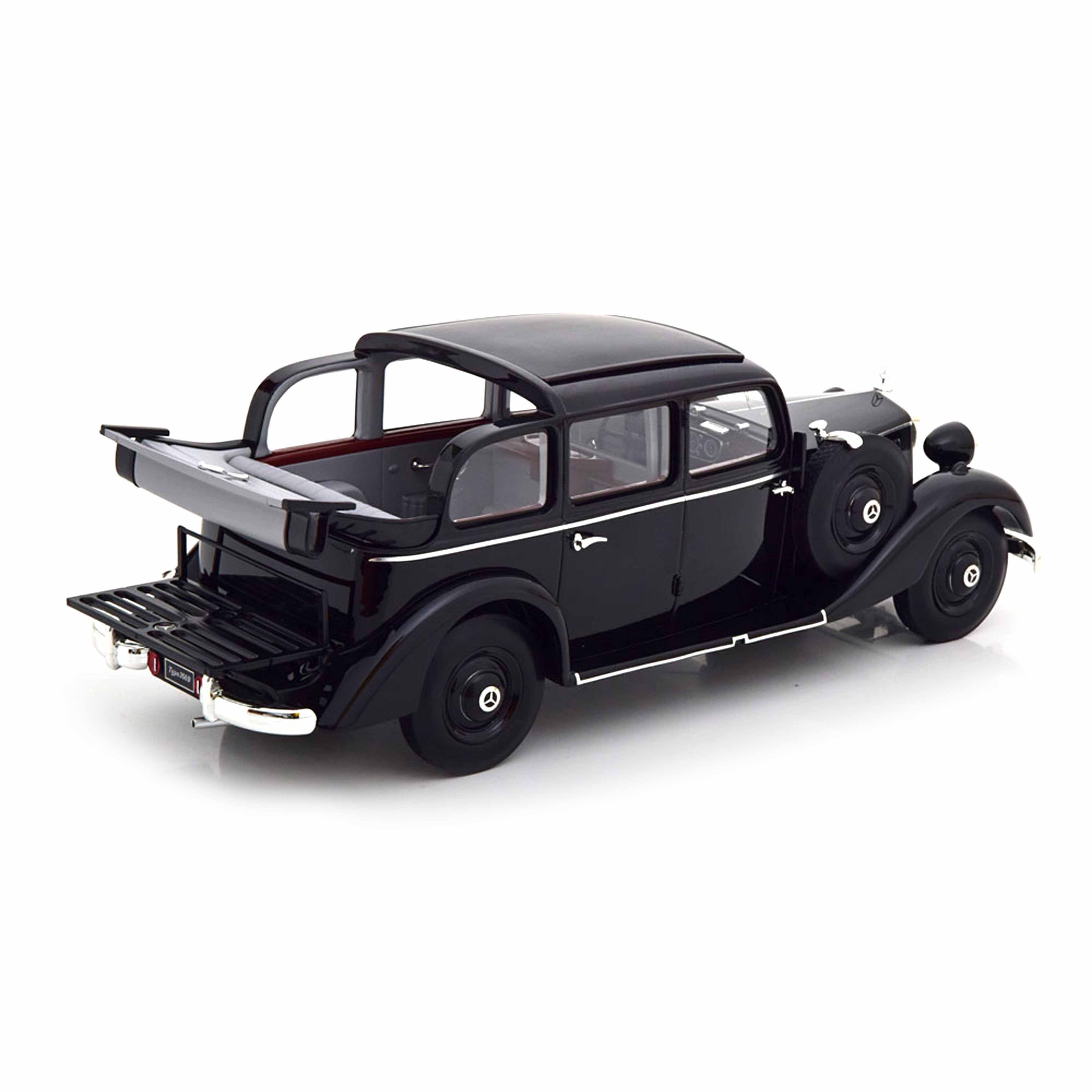 Mercedes 260D Pullman half open 1936 Black 1:18
