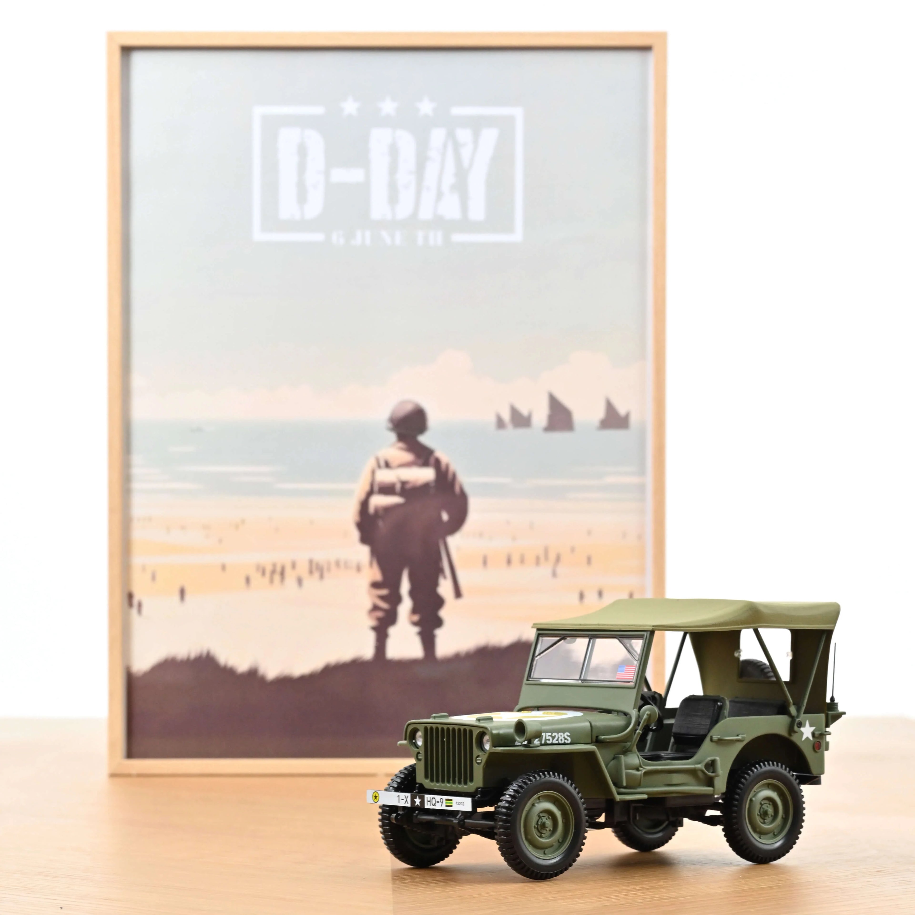 Jeep Army 1944 1st Div Inf HQ 1:18 - 200pcs
