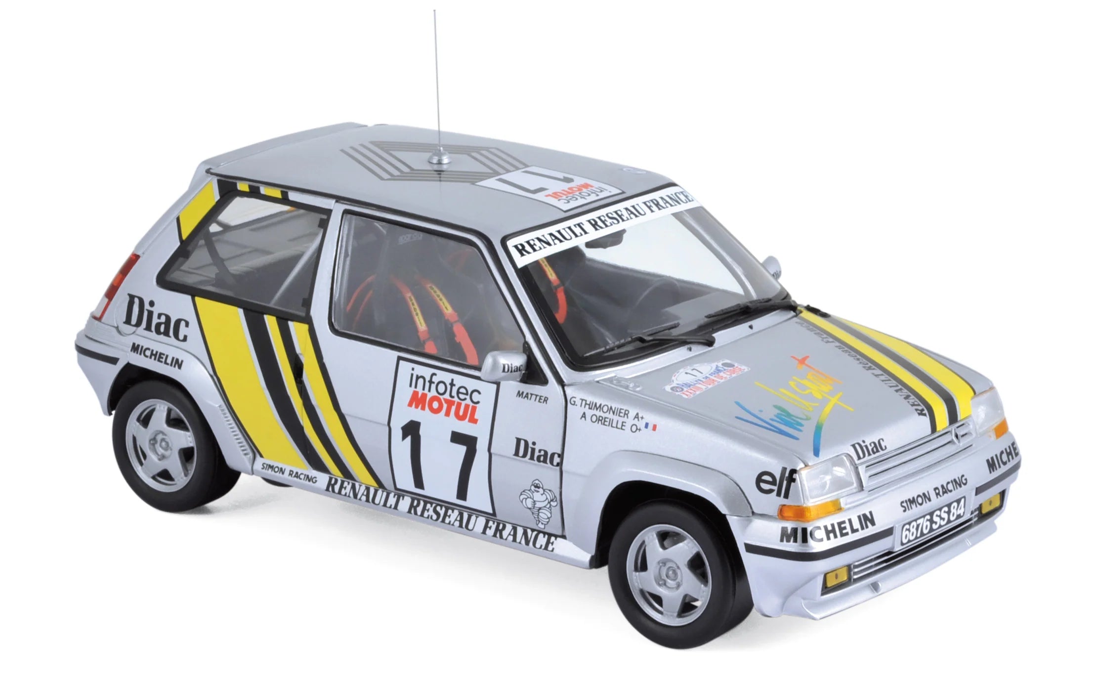 Renault Supercinq GT Turbo 1989 Tour de Corse 17 Alain Oreille 1:18