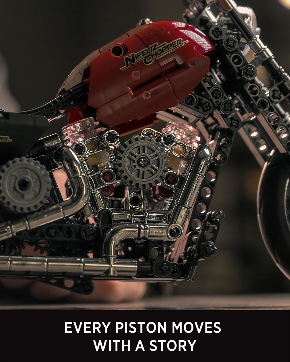 Nifeliz Chopper Motorcycle (572 PCS, NF10308)