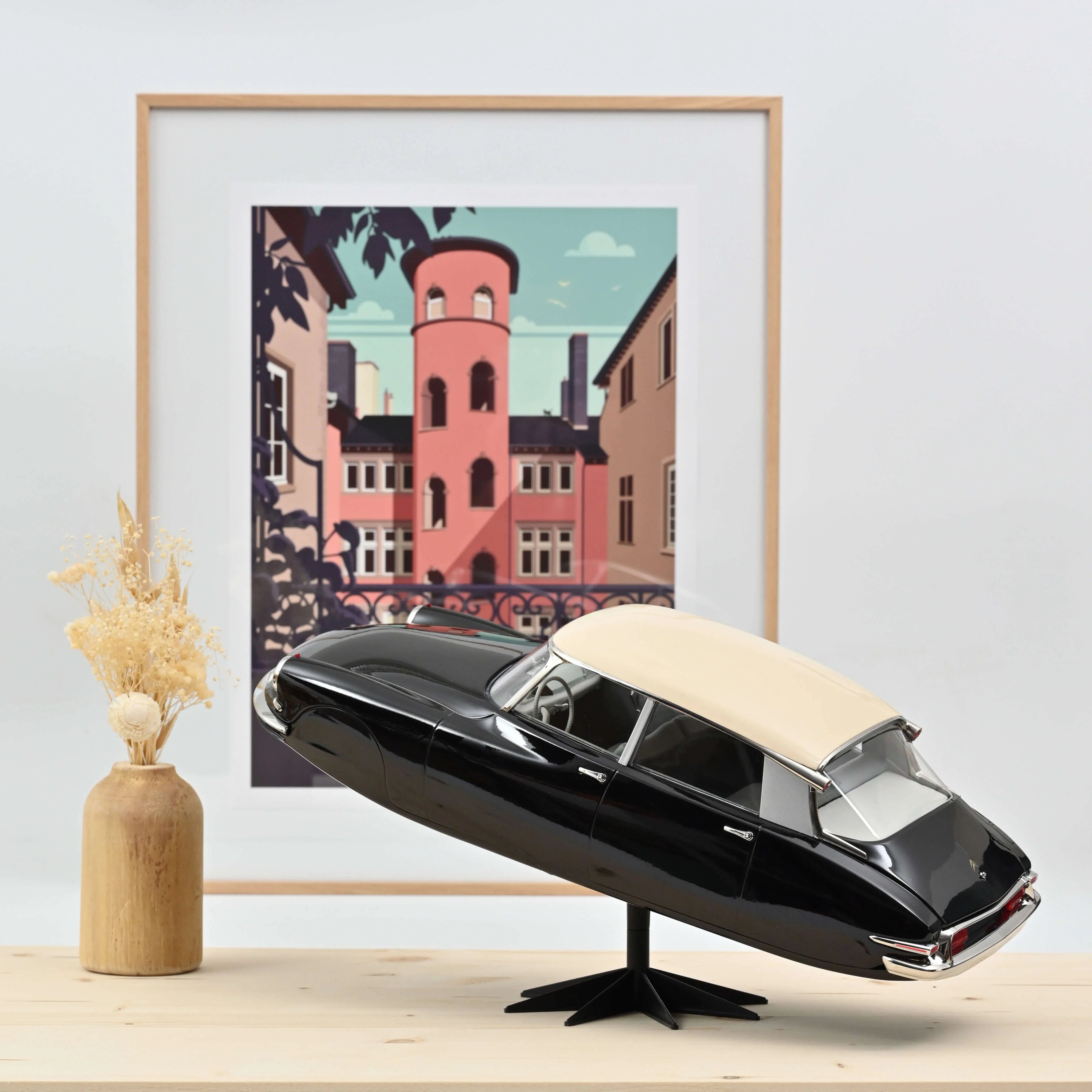 Citroën DS 19 Totem 1957 Black&Beige 1:12 - 300pcs