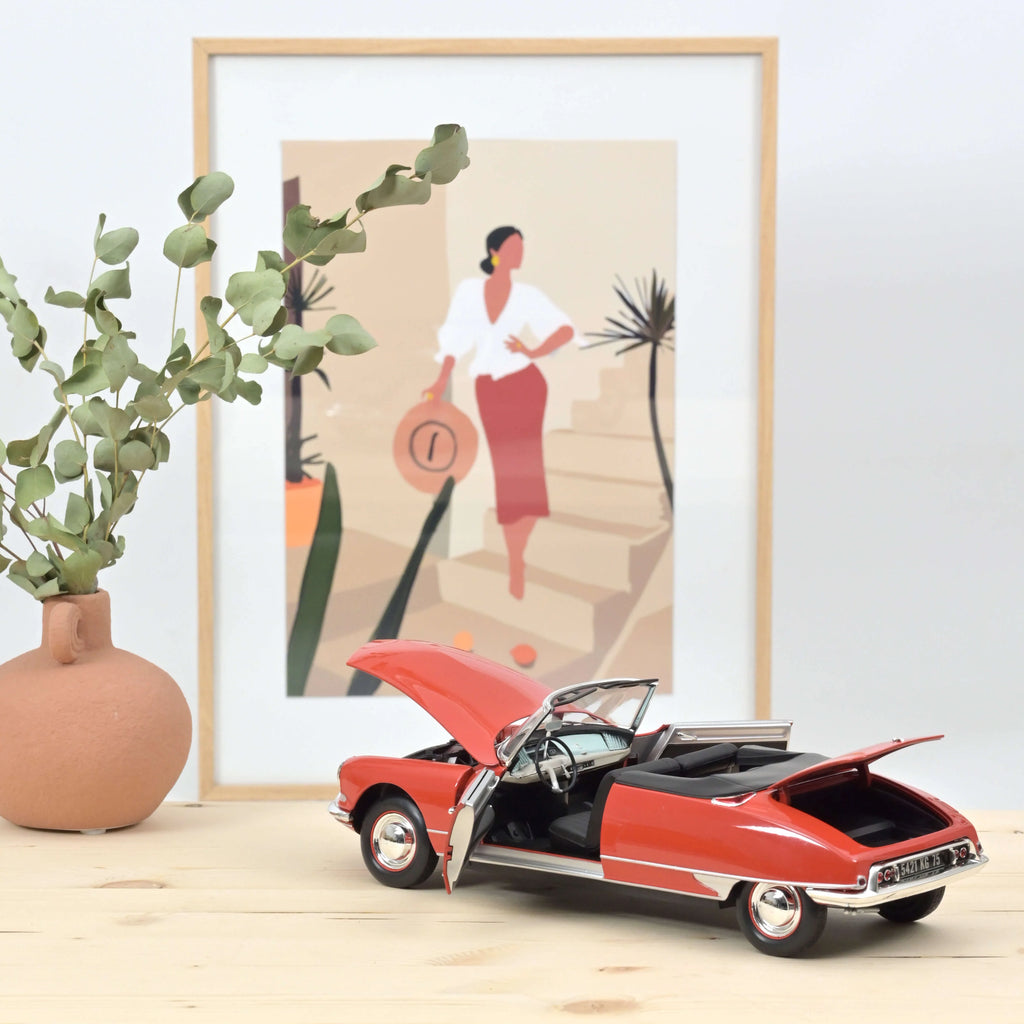 Citroën DS 19 Convertible 1961 Corail Red 1:18