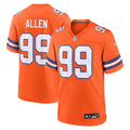 Zach Allen Denver Broncos Nike Mile High Collection 1977 Throwback   Game Jersey - Orange