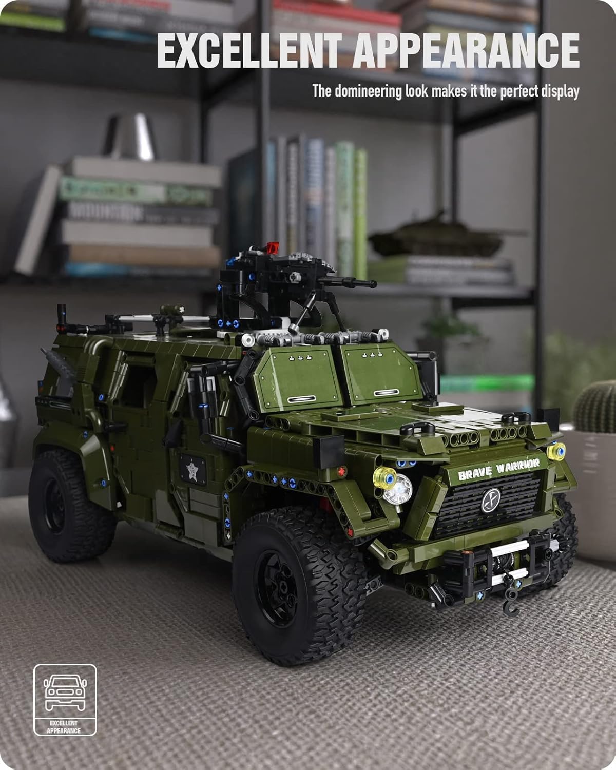 Nifeliz Warrior Military Car (3175 PCS, NF10521)