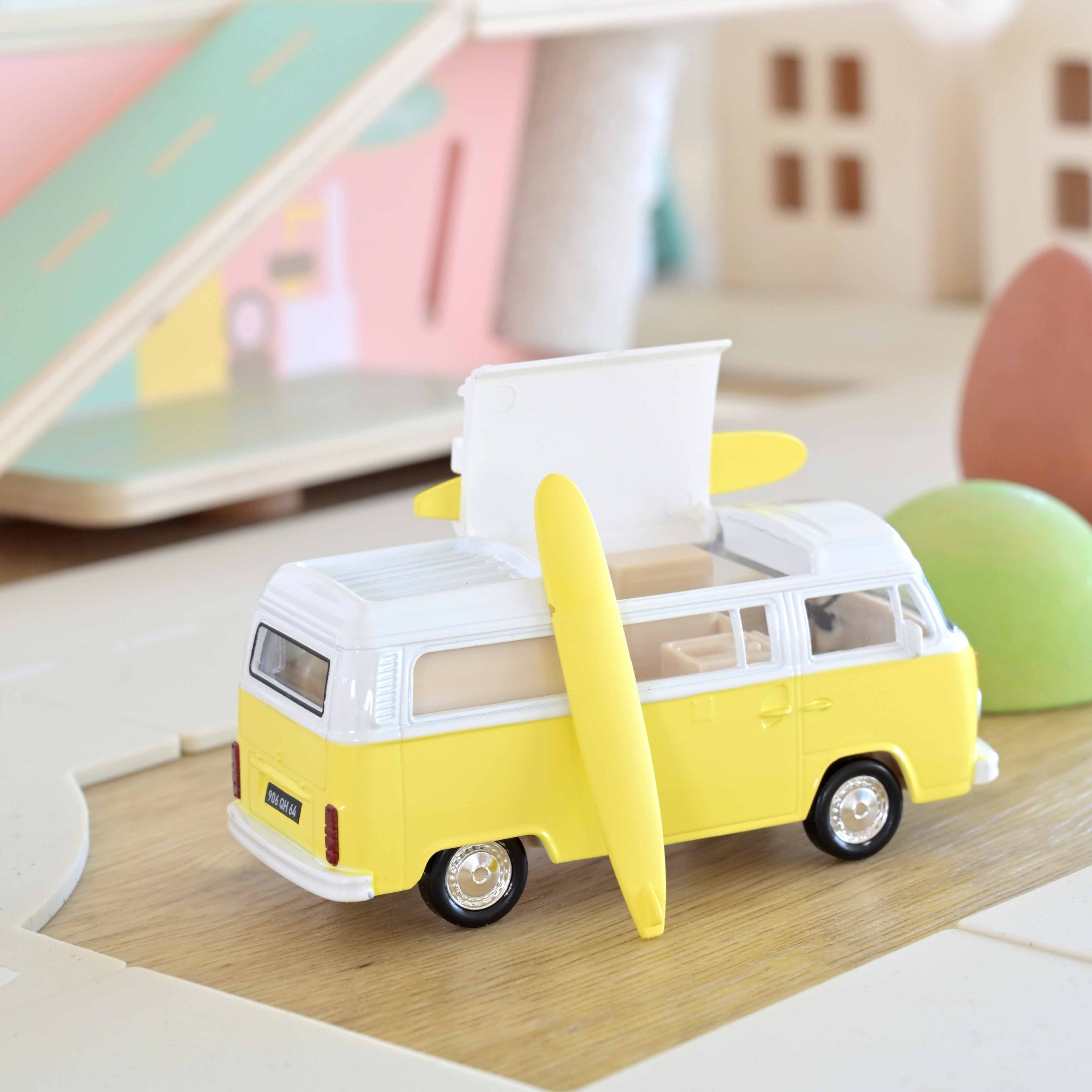 VW Combi T2b Camping-car 1973 Jaune Jet-car 1:43