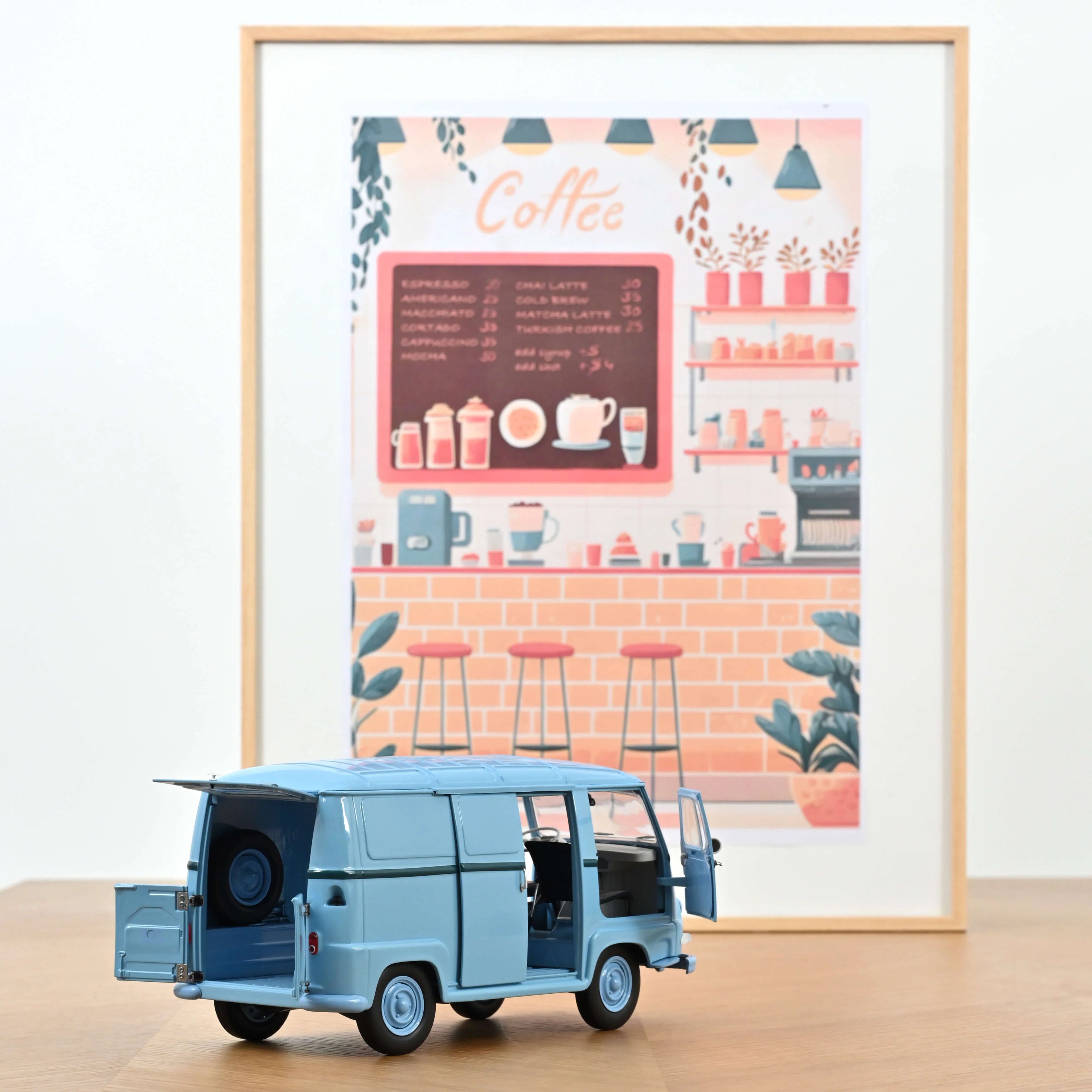 Renault Estafette 1959 Light Blue 1:18 - 200pcs