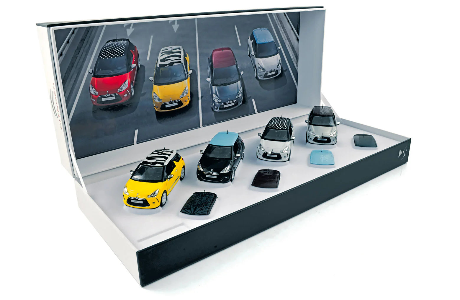 Geschenkbox Citroën DS3 2010 (x4) Wechseldach 1:43