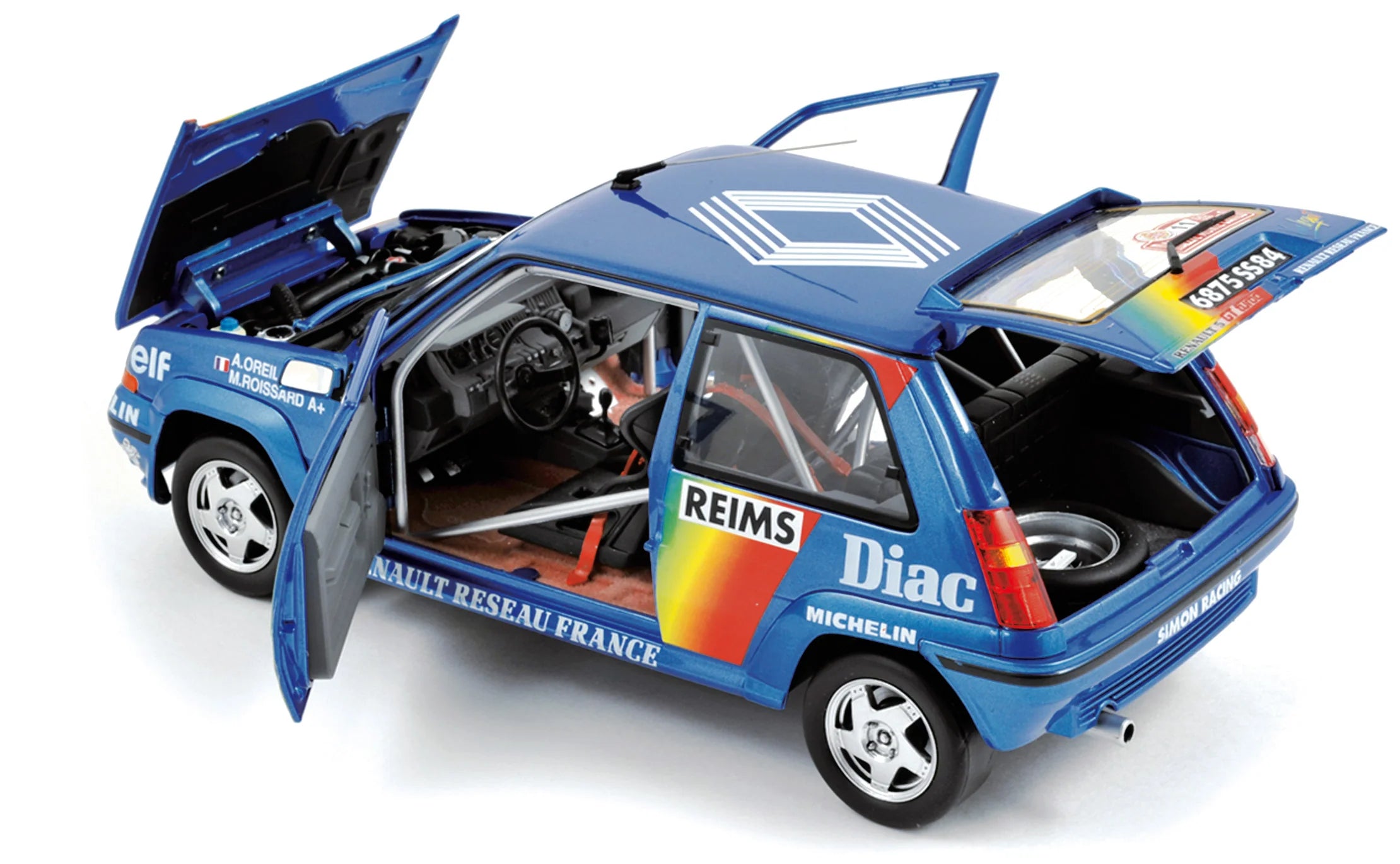Renault Supercinq GT Turbo 1990 Rally M-C Oreille/Roissar 1:18