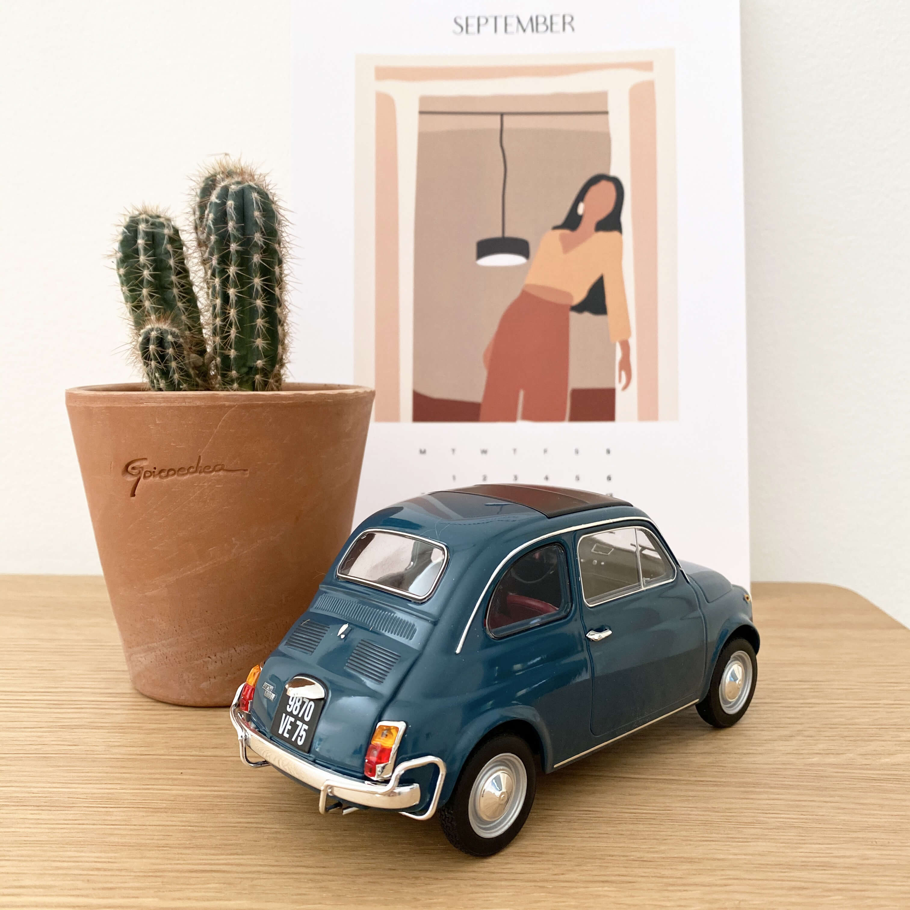 Fiat 500 L 1968 Bleu 1:18